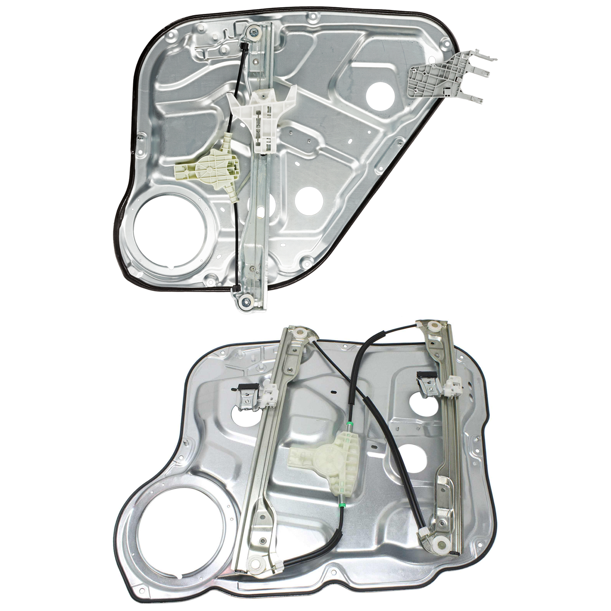 AM SANTA FE 07-09 FRONT AND REAR WINDOW REGULATOR LH Carrier Module Power w o Motor w Panel SKU SET JH462970 A Partslink HY1350122 OEM 824712B000-834712B000