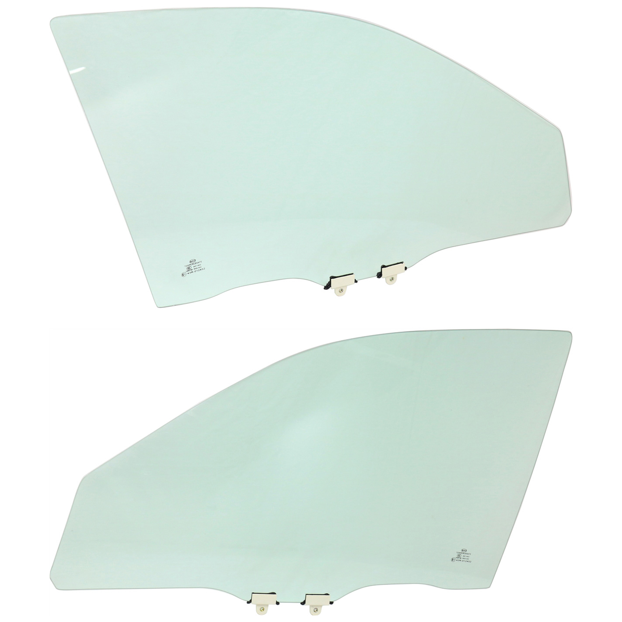 AM HONDA CIVIC 01-05 FRONT DOOR GLASS RH AND LH Green Tint w Clips 4 Door Hybrid Sedan Canada USA Built SKU SET JH480115 OEM 73300S5D305 FD21060GTYN 73350S
