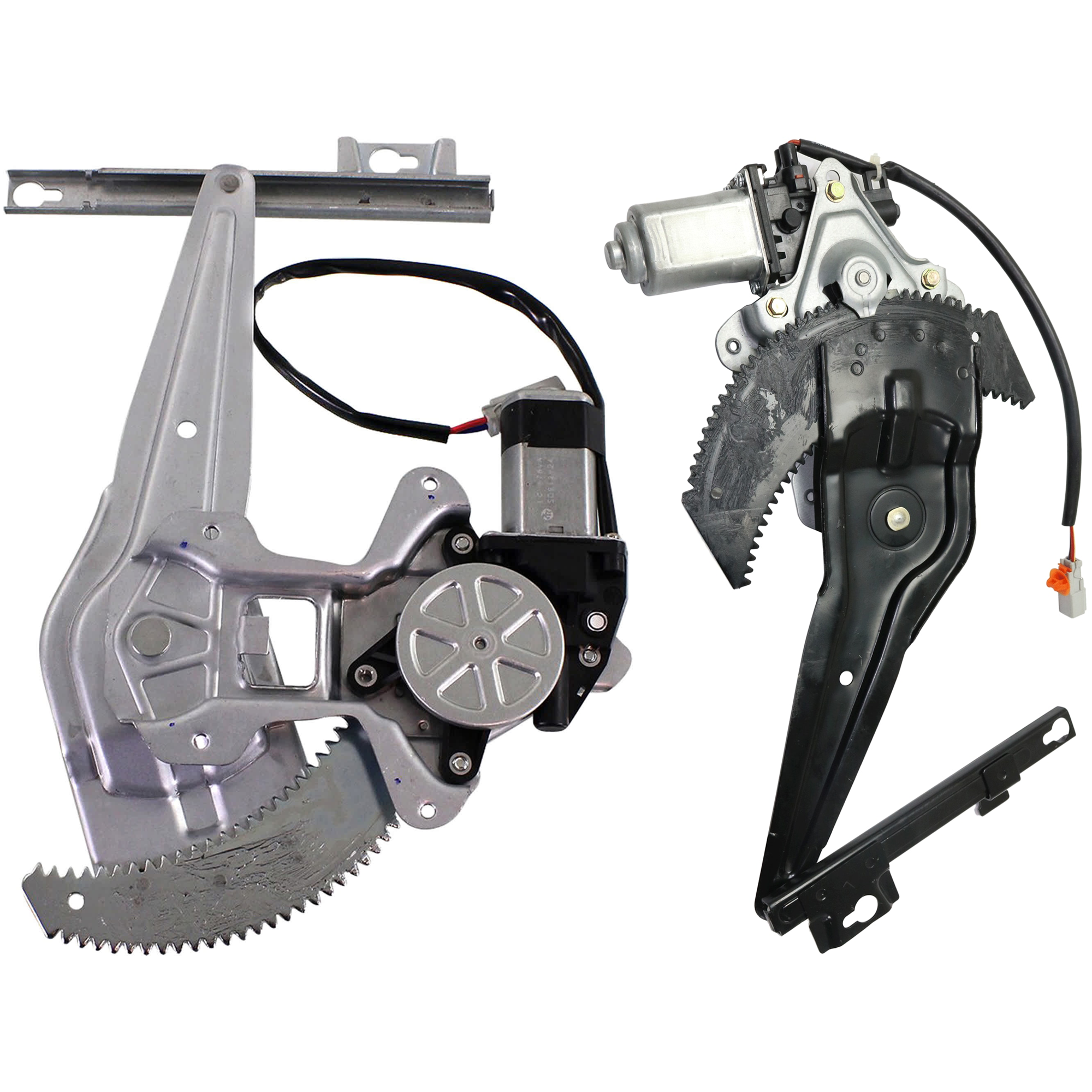 AM CIVIC 96-00 REAR WINDOW REGULATOR RH AND LH Power w Motor Sedan Canada Japan USA Built SKU SET JH491729 Partslink HO1550114 HO1551114 OEM 04721S01A01 PFM 04721S01A00 PF