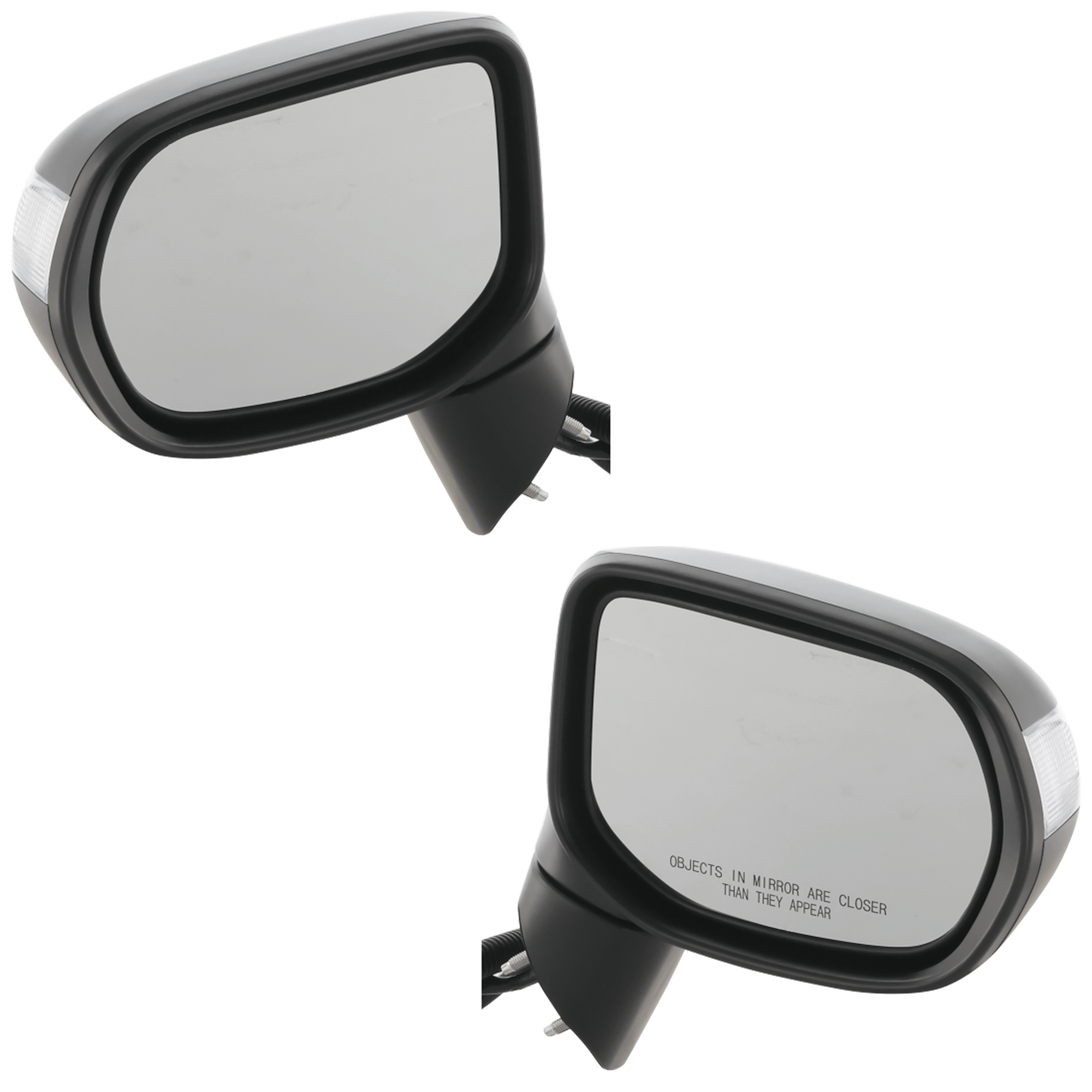 AM CIVIC 06-11 MIRROR RH AND LH Power Manual Folding Non Heated Paintable w In housing Signal Light No Auto dimming BSD and Memory Hybrid Model SKU SET JHD60ER Partslink HO1320233 HO1321233 OEM 76200SNCA02ZD 76250SNCA02ZD