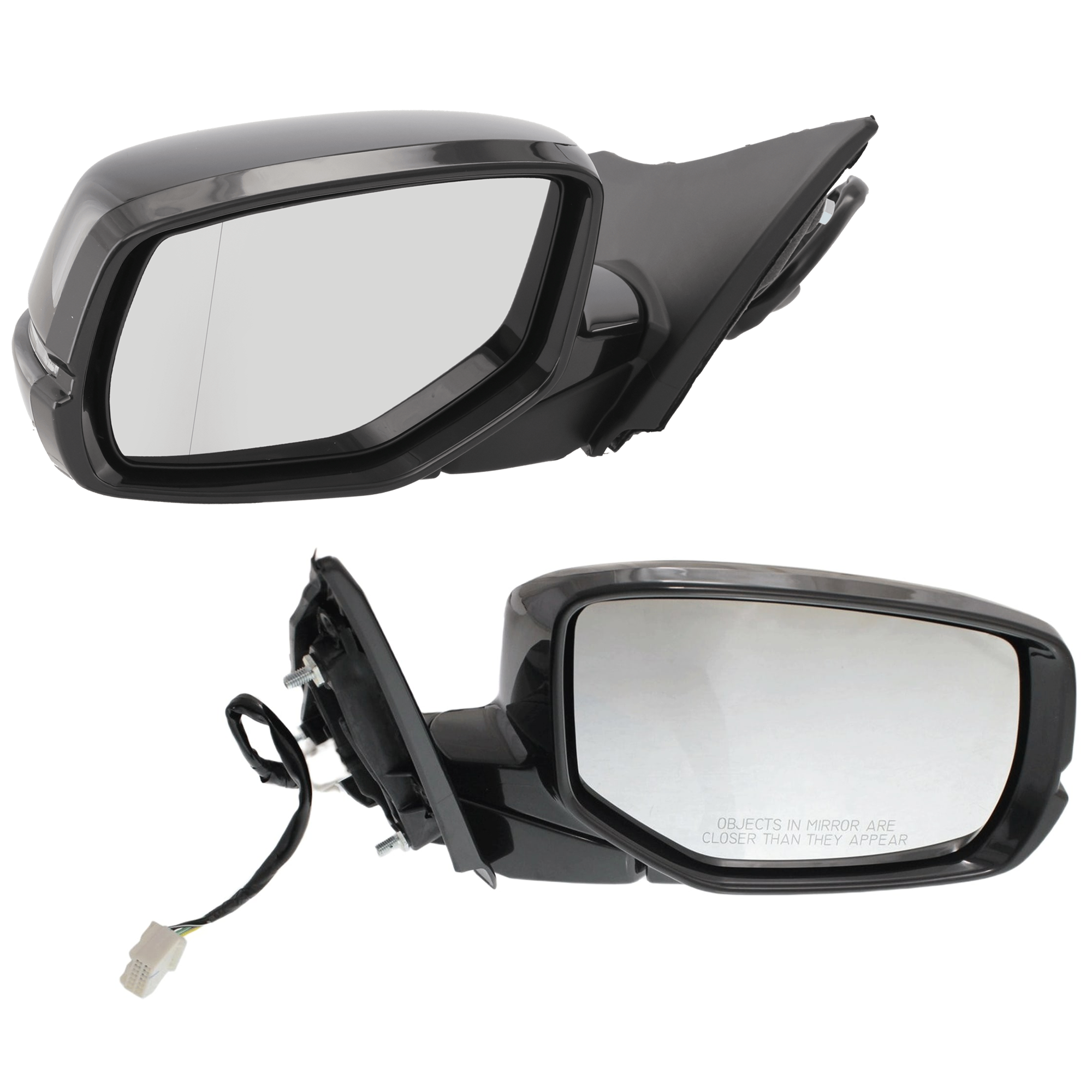 AM ACCORD 13-17 MIRROR RH AND LH Power Manual Folding Heated Paintable w In housing Signal Light No Auto dimming BSD and Memory SKU SET JHD67ER S Partslink HO1320274 HO1321274 OEM 76200T3LA51ZE 76250T3LA51ZE
