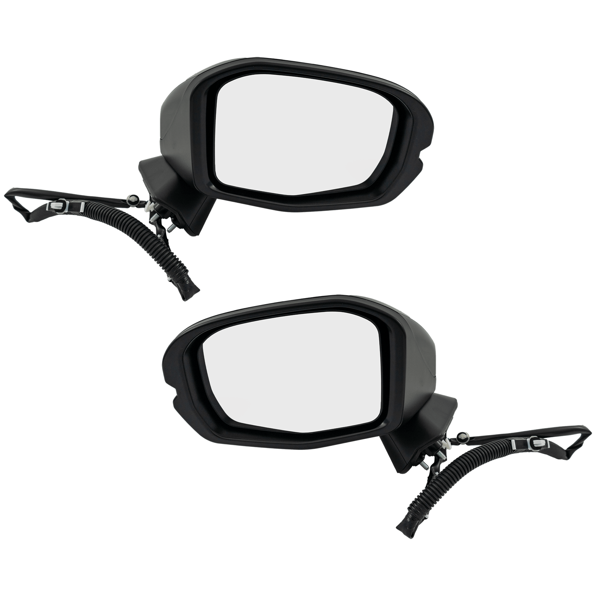 AM HR V 23-25 MIRROR RH AND LH Power Manual Folding Non Heated Paintable w o Auto Dimming Blind Spot Detection Memory Puddle Light Signal LX Model SKU SET JHD82ER Partslink HO1320362 HO1321362 OEM 762083W0A03 PFM 762583W0A03 PF