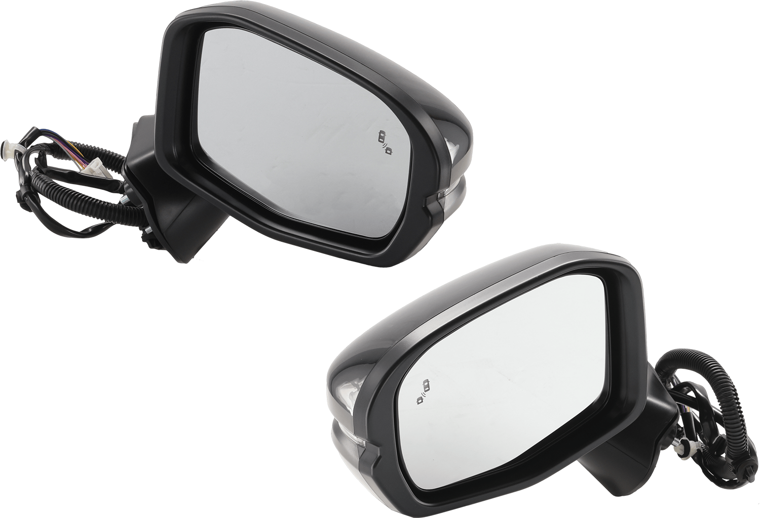 AM HR V 23-25 MIRROR RH AND LH Power Manual Folding Heated Paintable w Blind Spot Detection in Glass In housing Signal Light No Auto dimming Memory Puddle Light SKU SET JHO124ER Partslink HO1320359 HO1321359 OEM 762083W0A43 PFM 762583W0A43 PF