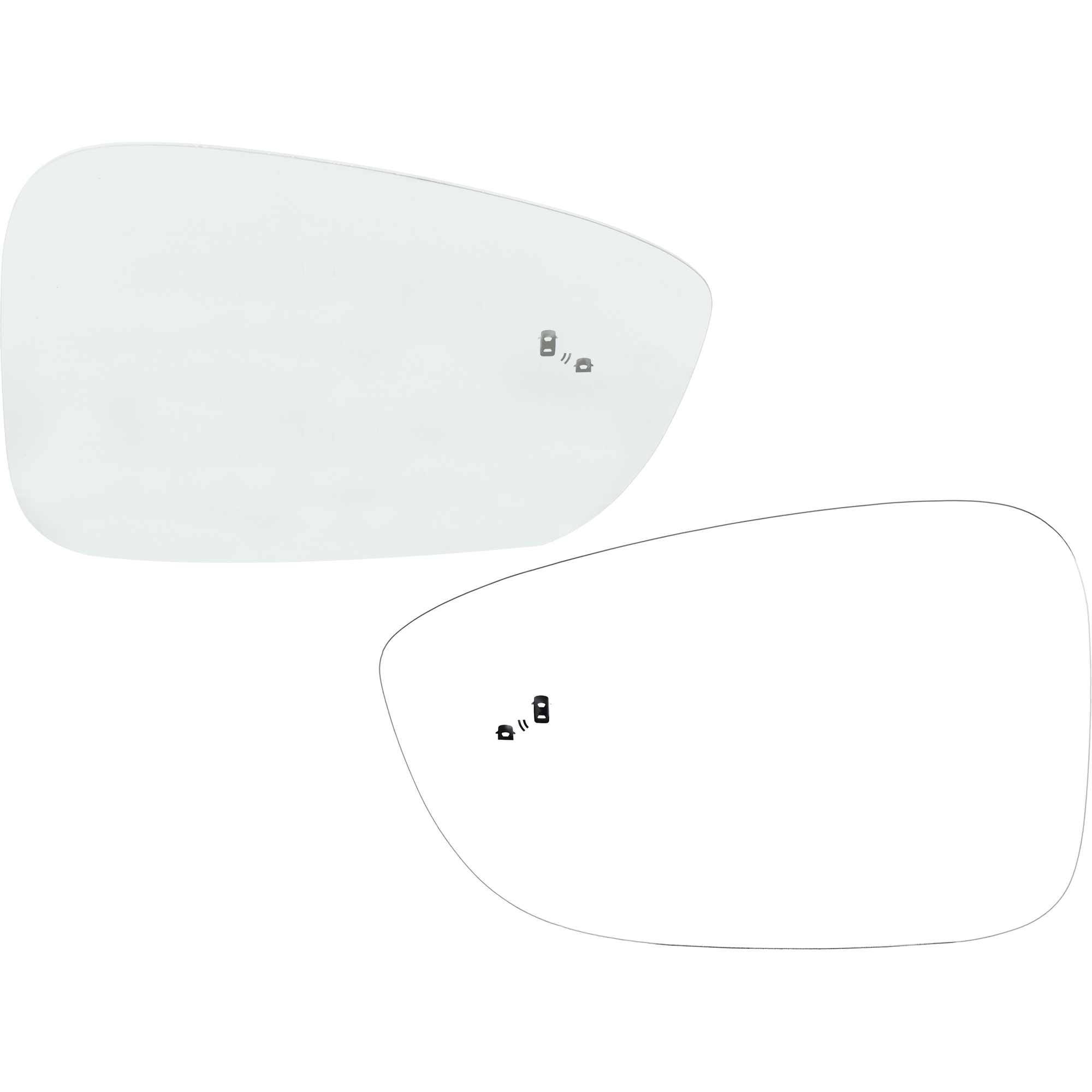 AM ACCORD 23-24 MIRROR GLASS RH AND LH Heated w Backing Plate EX Hybrid EX L Hybrid Touring w Blind Spot Detection Models SKU SET JHO139GR Partslink HO1324156 HO1325156 OEM 7620330AA11-7625330AA11