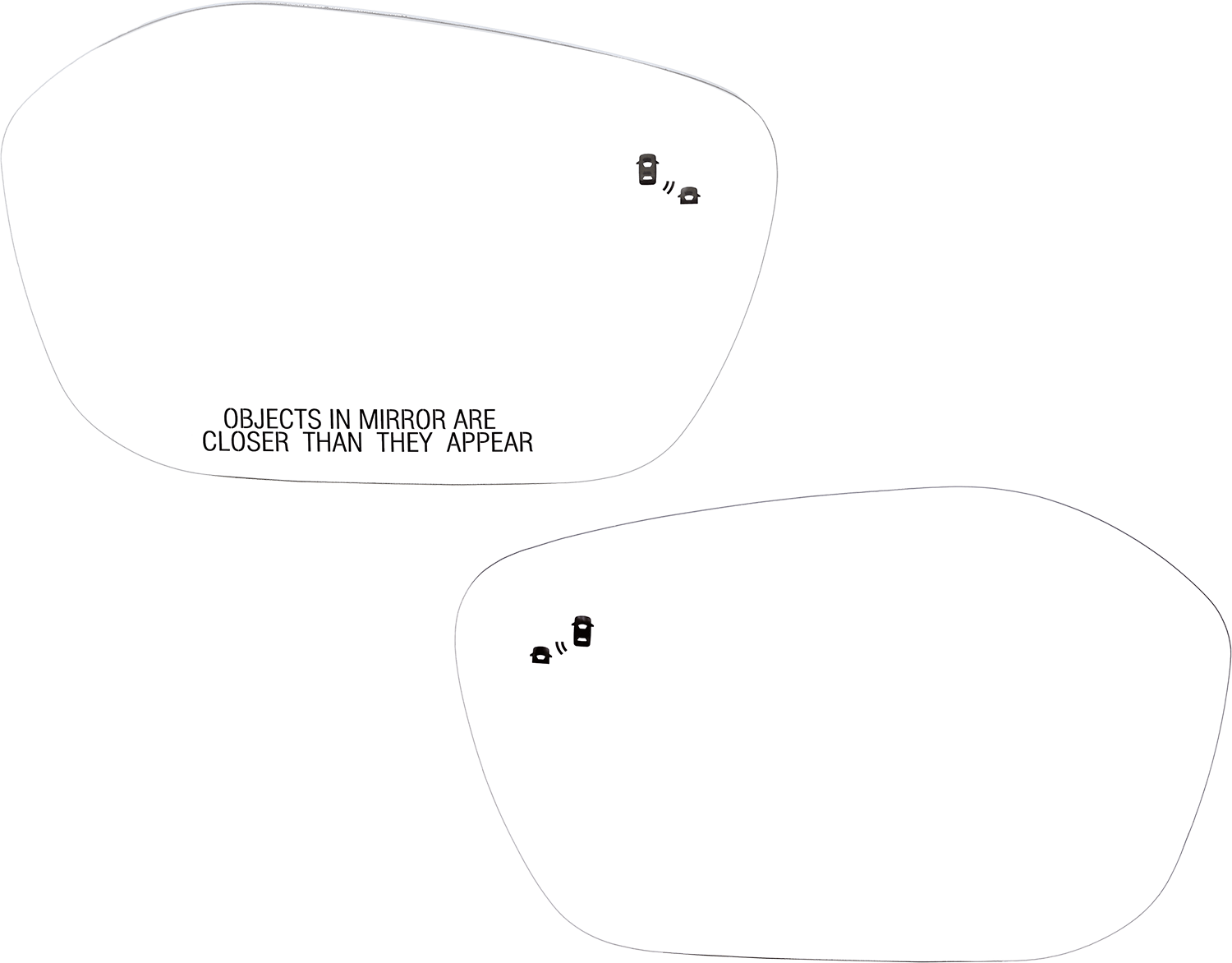 AM CIVIC 22-24 MIRROR GLASS RH AND LH Heated w Backing PLate w Blind Spot Detection Sedan EX Touring Si Hatchback EX L Model Sport Touring Type R Models SKU SET JHO142GR Partslink HO1324158 HO1325158 OEM 76203T20A21-76253T20A22