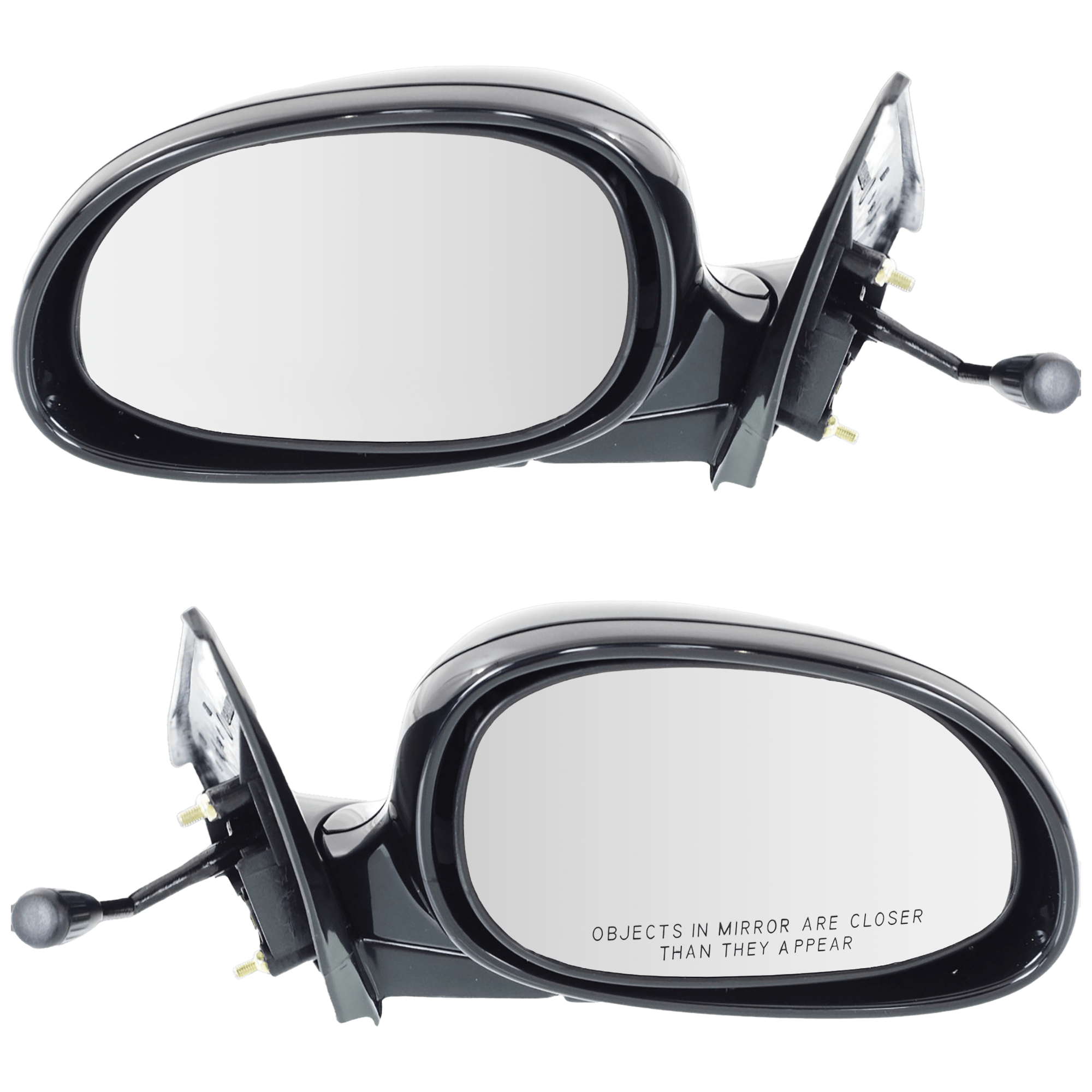 AM CIVIC 92-95 MIRROR RH AND LH Manual Adjust Manual Folding Non Heated Coupe Hatchback Paintable SKU SET JHO16R Partslink HO1320109 HO1321109 OEM 76200SR3A04-76250SR3A05