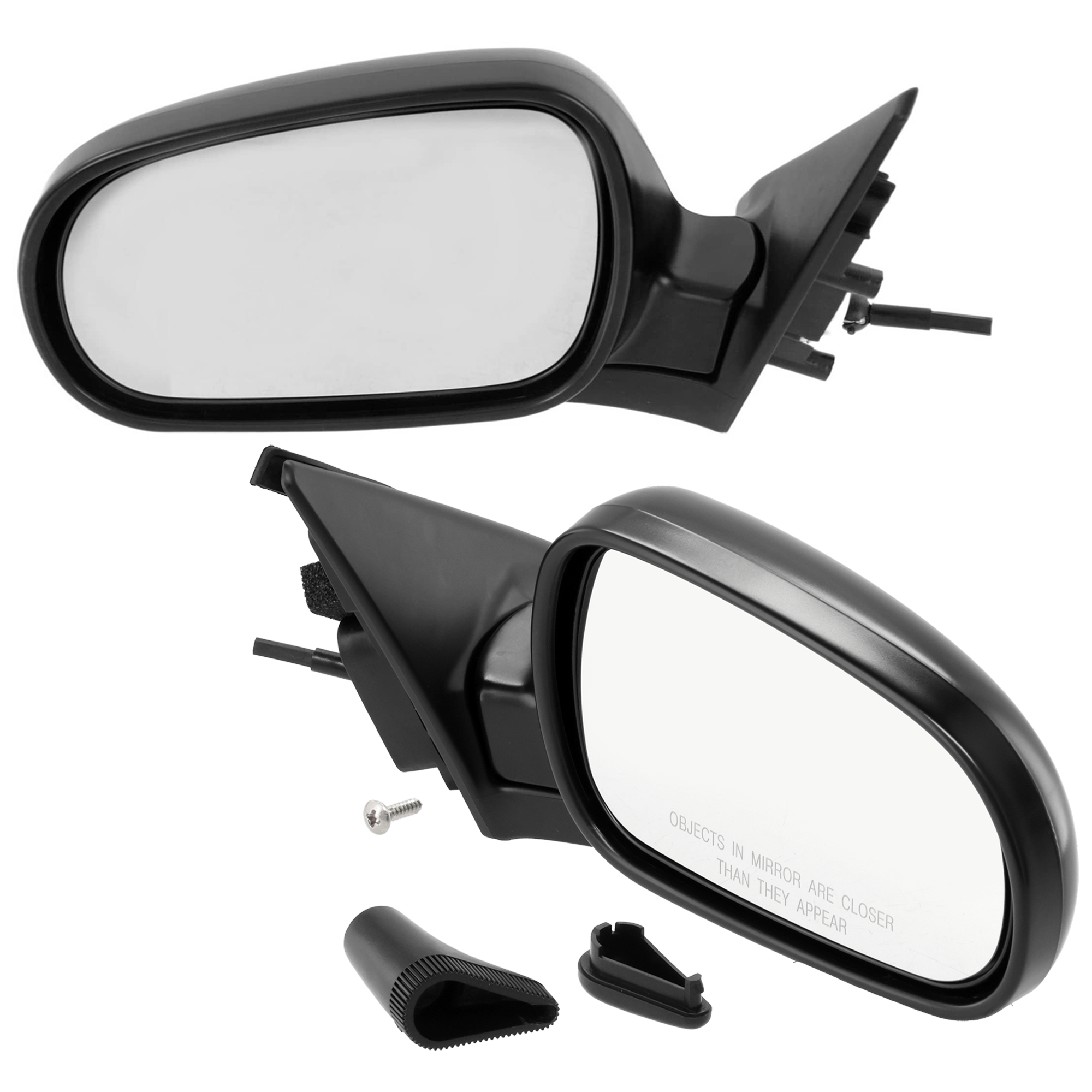 AM ACCORD 90-93 MIRROR RH AND LH Manual Adjust Manual Folding Non Heated Paintable Sedan SKU SET JHO17R Partslink HO1320106 HO1321106 OEM 76200SM4A02-76250SM4A02