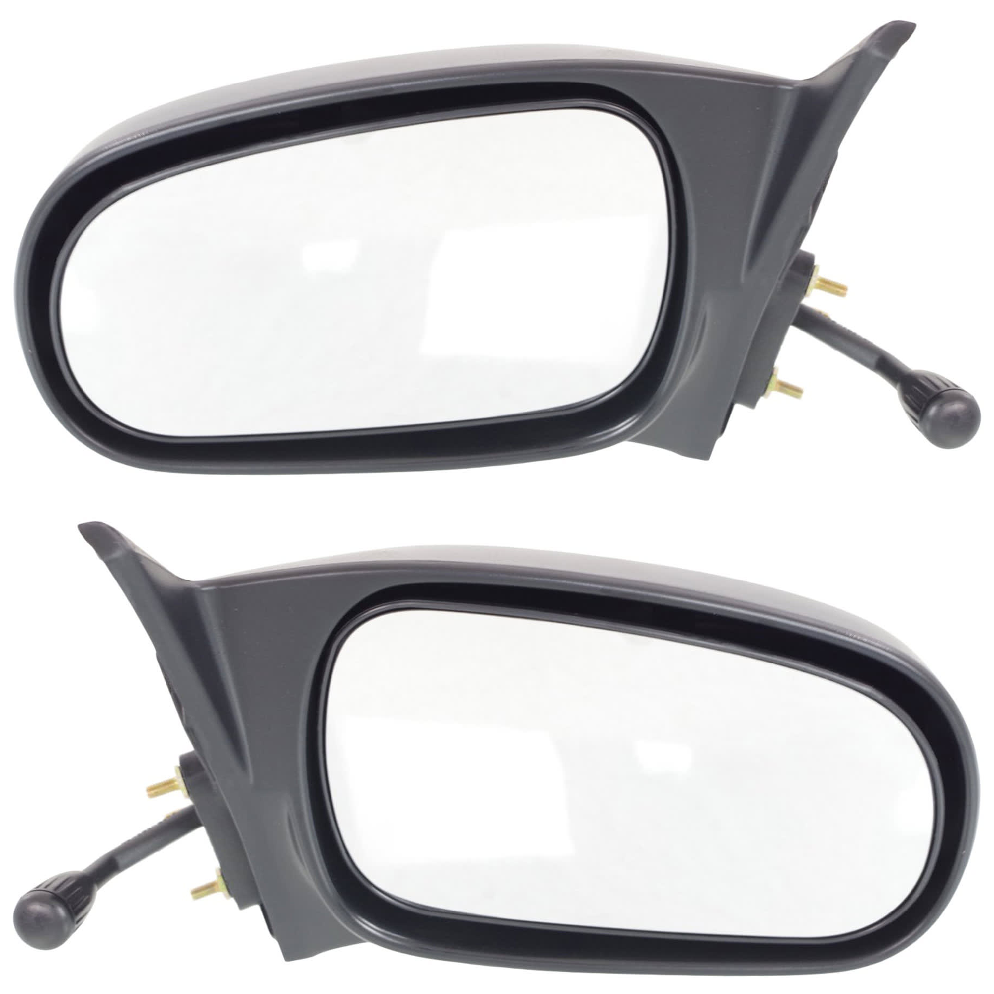 AM CIVIC 96-00 MIRROR RH AND LH Manual Adjust Non Folding Non Heated Textured Sedan SKU SET JHO21R Partslink HO1320123 HO1321123 OEM 76200S01A05-76250S01A05