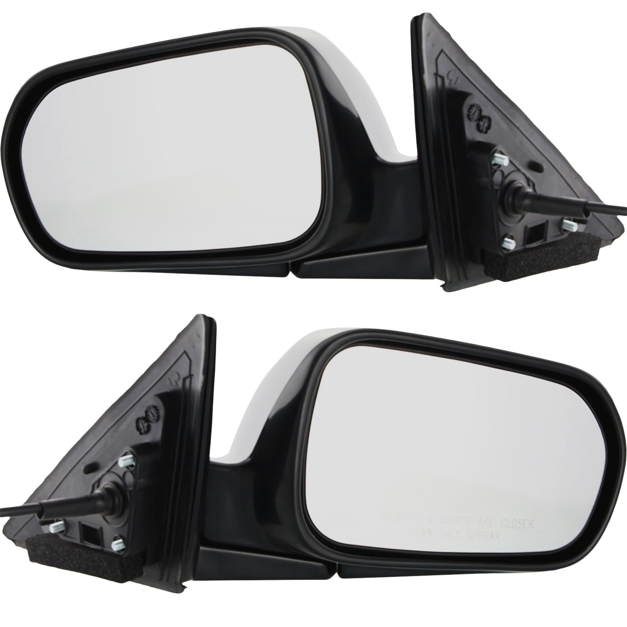 AM ACCORD 98-02 MIRROR RH AND LH AND LH Power Manual Folding Non Heated No Auto dimming No Blind Spot Feature No Signal Light No Memory Non Towing Paintable Sedan USA Built SKU SET JHO30ER Partslink HO1320125 HO1321125 OEM 76200S84A31ZB 76250S84A31ZB