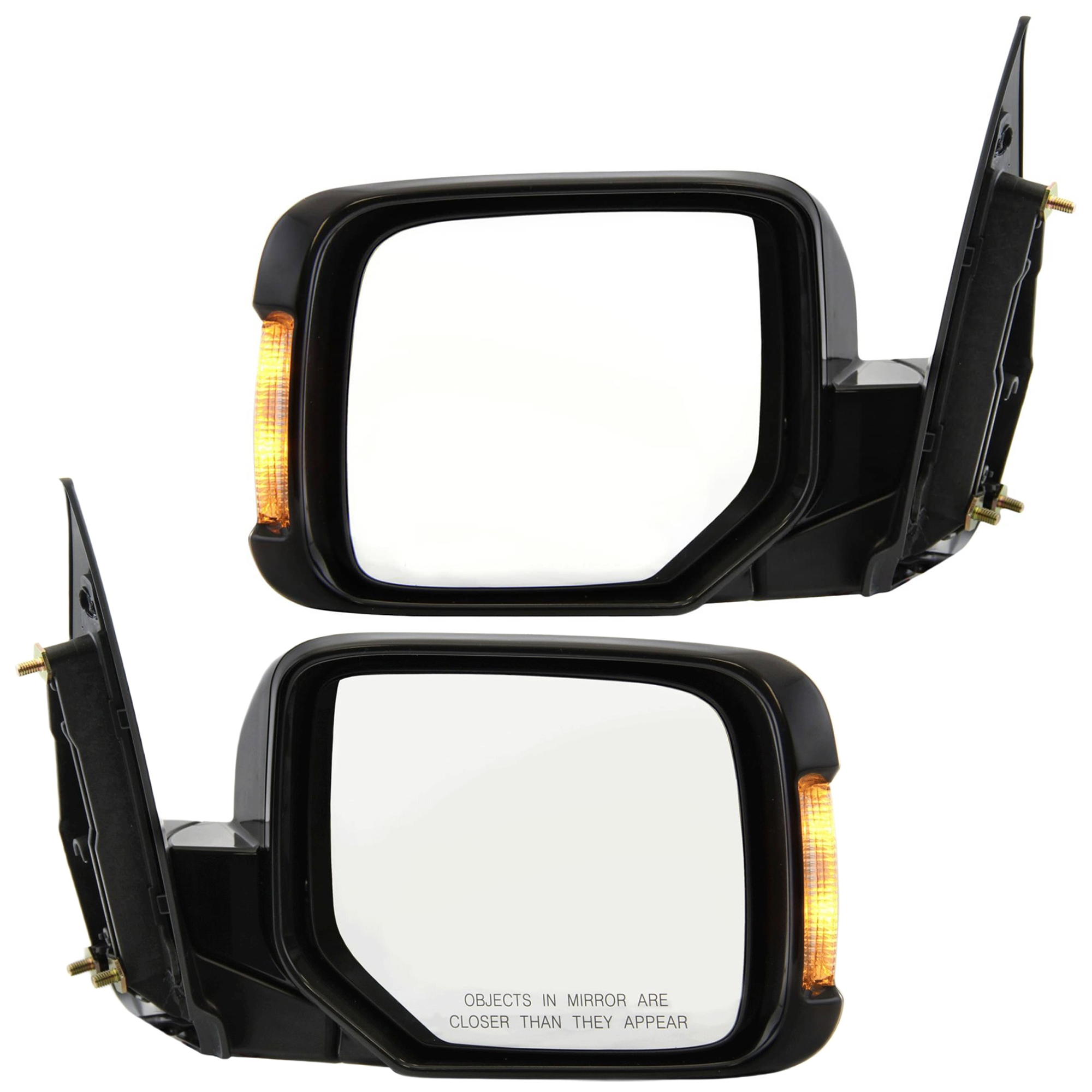 AM PILOT 09-15 MIRROR RH AND LH Power Manual Folding Non Heated Paintable w Signal Light No Memory SKU SET JHO53ER S Partslink HO1320259 HO1321259 OEM 76200SZAA52ZF 76200SZAA52ZD 76