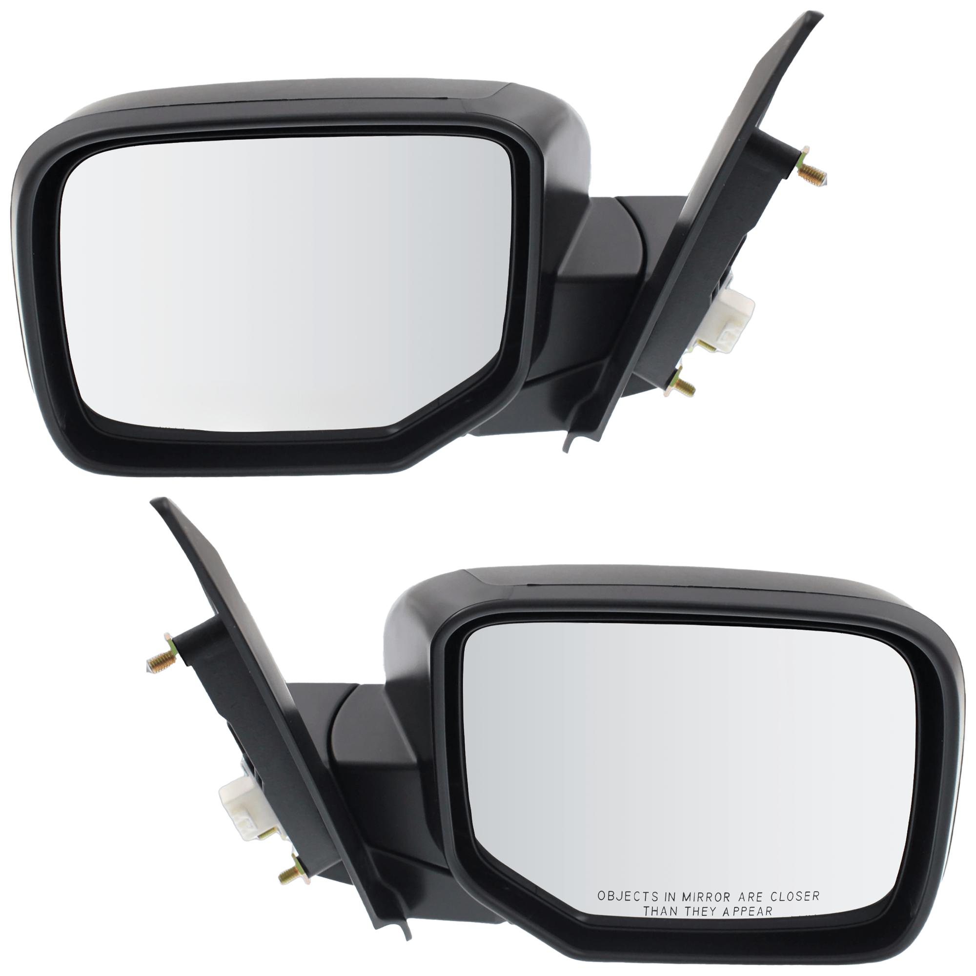 AM PILOT 09-15 MIRROR RH AND LH Power Manual Folding Non Heated Paintable No Memory and Signal Light SKU SET JHO56ER Partslink HO1320265 HO1321265 OEM 76208SZAA01ZA 76258SZAA01ZA