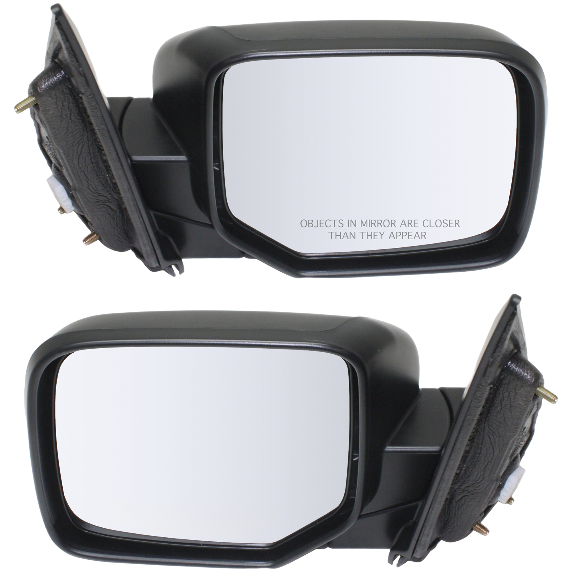 AM PILOT 09-15 MIRROR RH AND LH Power Manual Folding Non Heated Textured No Memory and Signal Light SKU SET JHO58ER OEM 76208SZAA01ZA PFM 76258SZAA01Z