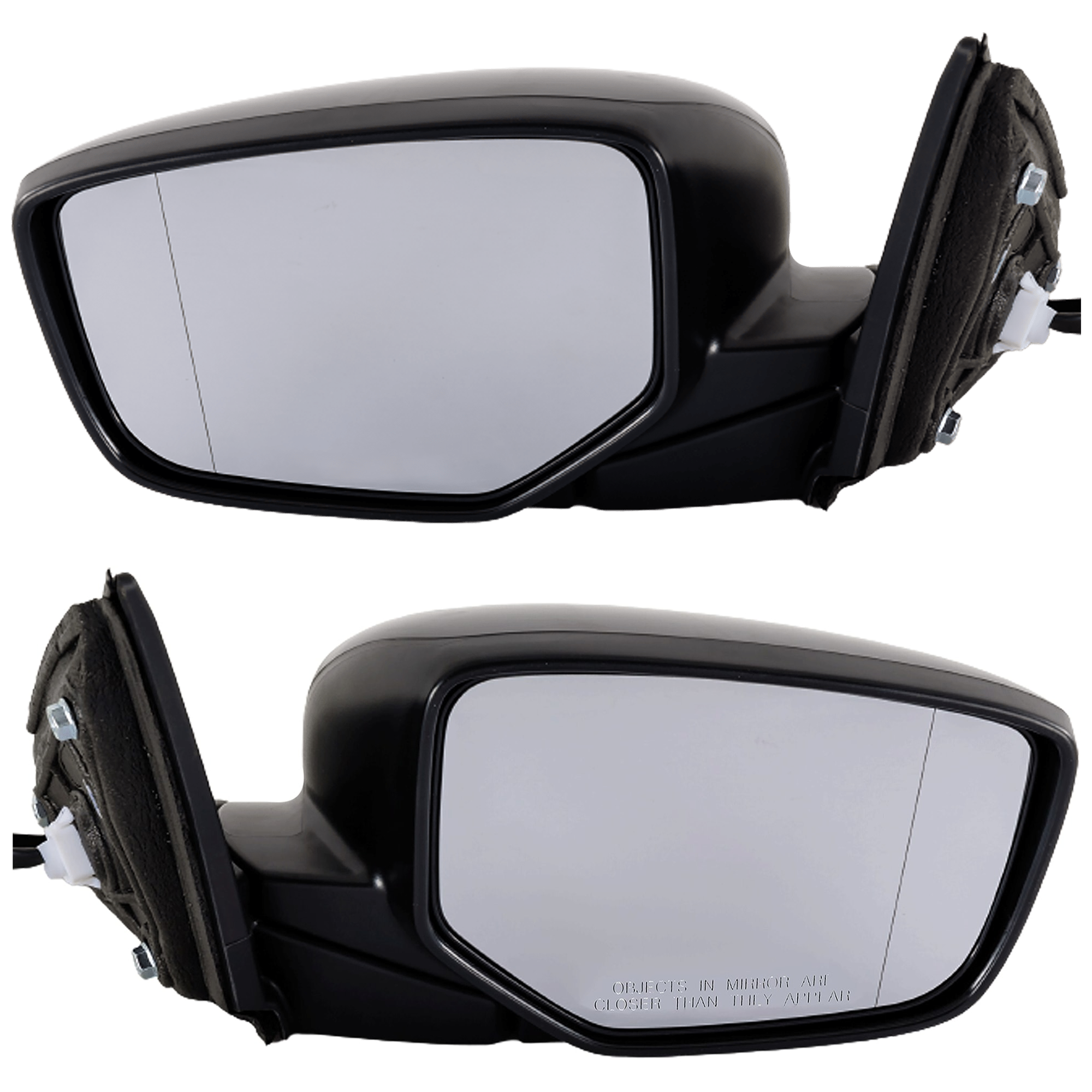 AM ACCORD 13-17 MIRROR RH AND LH AND LH Power Manual Folding Non Heated No Auto dimming No Blind Spot Feature No Signal Light No Memory Non Towing Paintable SKU SET JHO59ER Partslink HO1320272 HO1321272 OEM 76208T2FA11-76208T2FA01-76206T