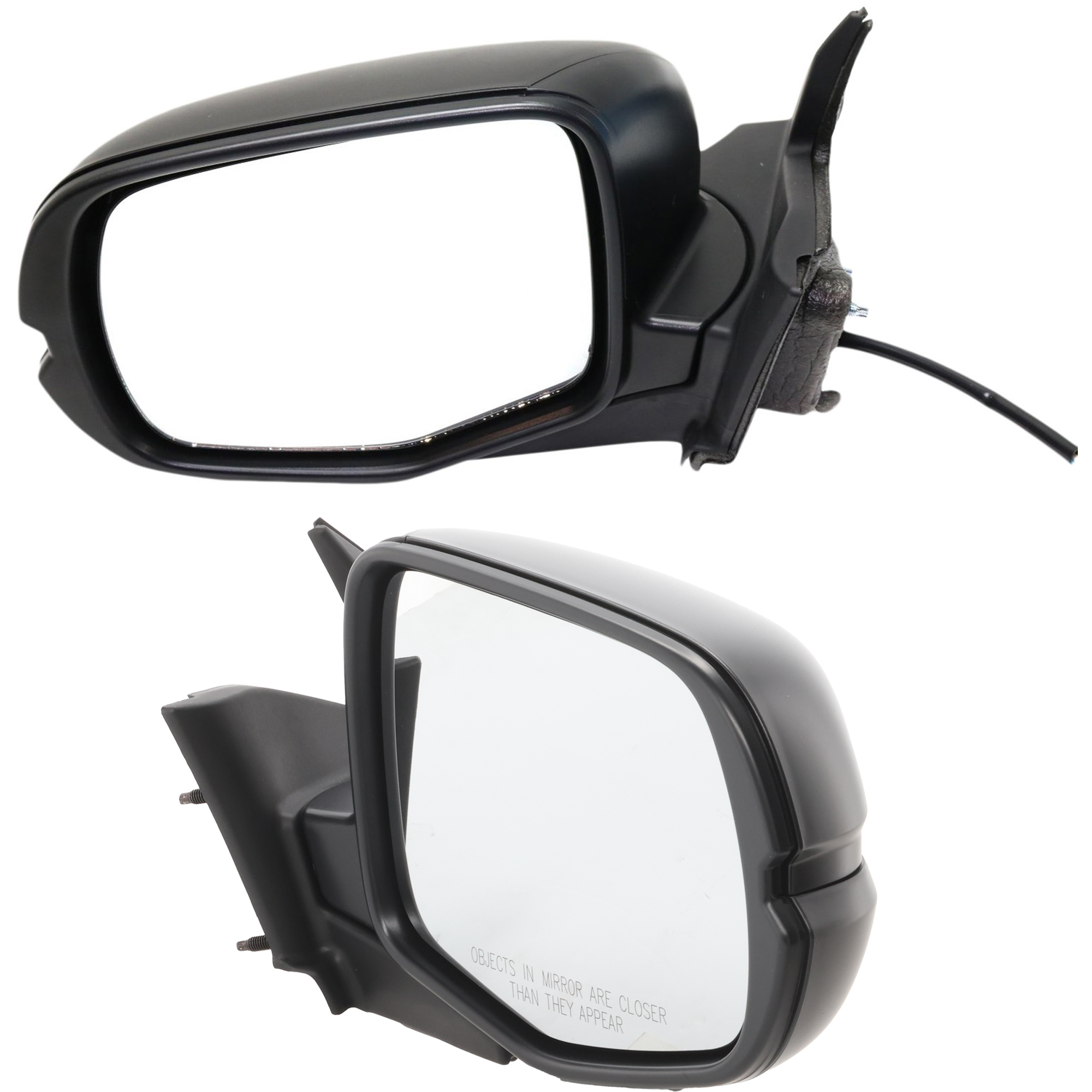 AM PILOT 16-18 RIDGELINE 17-19 MIRROR RH AND LH Textured Black SKU SET JHO68EL 1 Partslink HO1320304 HO1321288 OEM 76200TG7A01-76250TG7A42-76250T