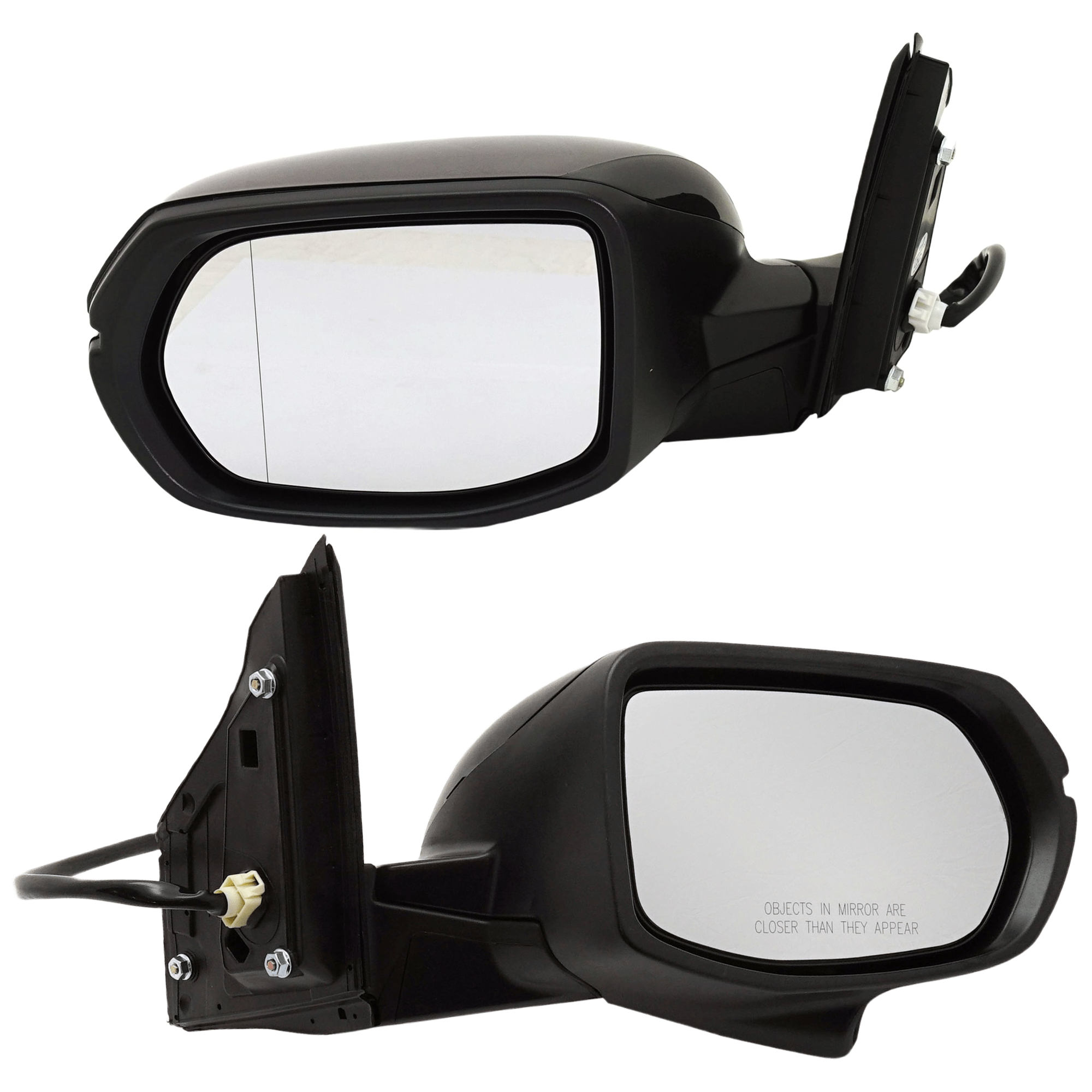 AM CR V 16-16 MIRROR RH AND LH AND LH Power Manual Folding Heated No Auto dimming No Blind Spot Feature In housing Signal Light No Memory Non Towing Paintable SKU SET JHO75ER S Partslink HO1320296 HO1321296 OEM 76208T1WA21 PFM 76201T1WA01ZF