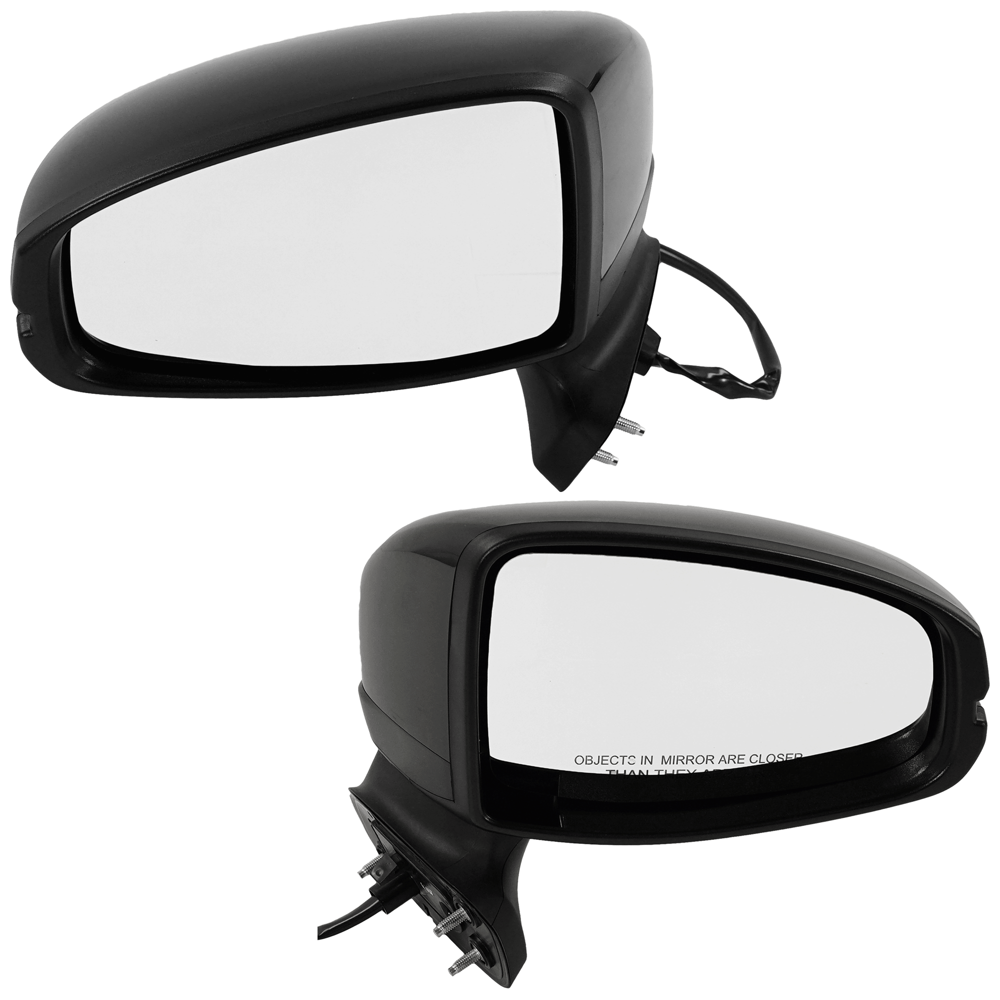 AM FIT 15-20 MIRROR RH AND LH Power Manual Folding Non Heated Paintable No BSD and Signal Light EX LX Sport Models SKU SET JHO92ER Partslink HO1320332 HO1321332 OEM 76208T5RA01 PFM 76208T5RA31-76