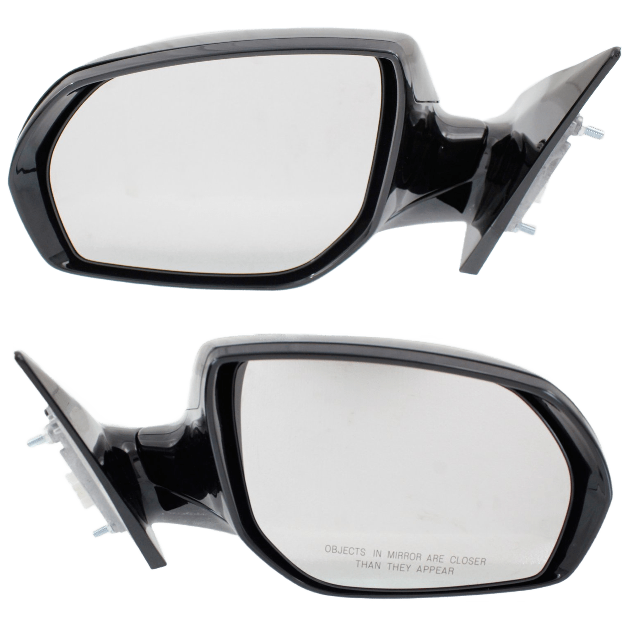 AM SANTA FE 13-16 MIRROR RH AND LH Power Manual Folding Non Heated Paintable No Signal Light Exc. Sport Model SKU SET JHY02ER Partslink HY1320205 HY1321205 OEM 87610B8030-87620B8023