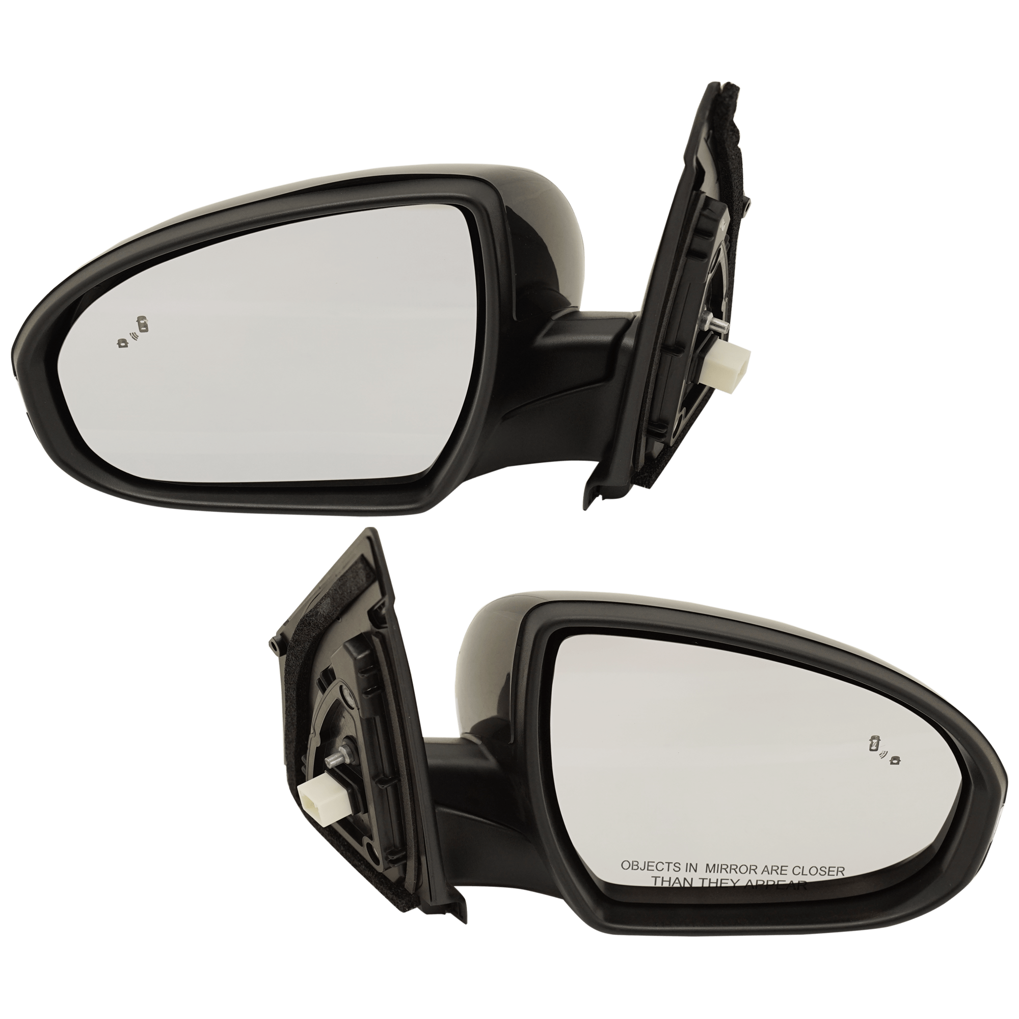 AM TUCSON 16-18 MIRROR RH AND LH Power Heated Manual Folding Paintable w BSD and Signal Light SKU SET JHY103ER S Partslink HY1320231 HY1321231 OEM 87610D3430-87620D3430