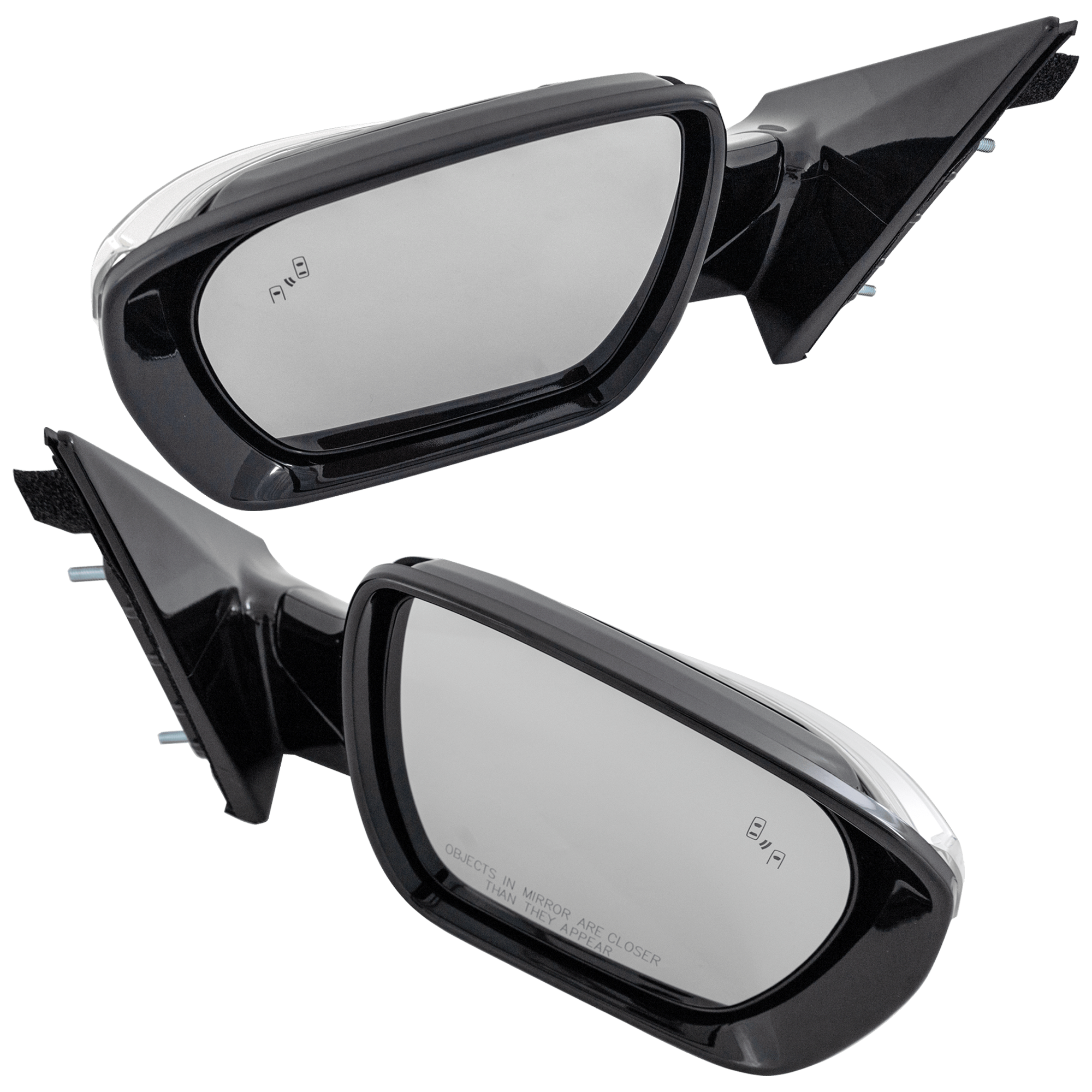 AM SANTA FE SPORT 13-18 MIRROR RH AND LH Power Manual Folding Heated Paintable w In housing Signal Light BSD in Glass No Memory Puddle Light Auto Dimming Side View Camera SKU SET JHY115ER S Partslink HY1320234 HY1321234 OEM 876104Z011-876204Z011