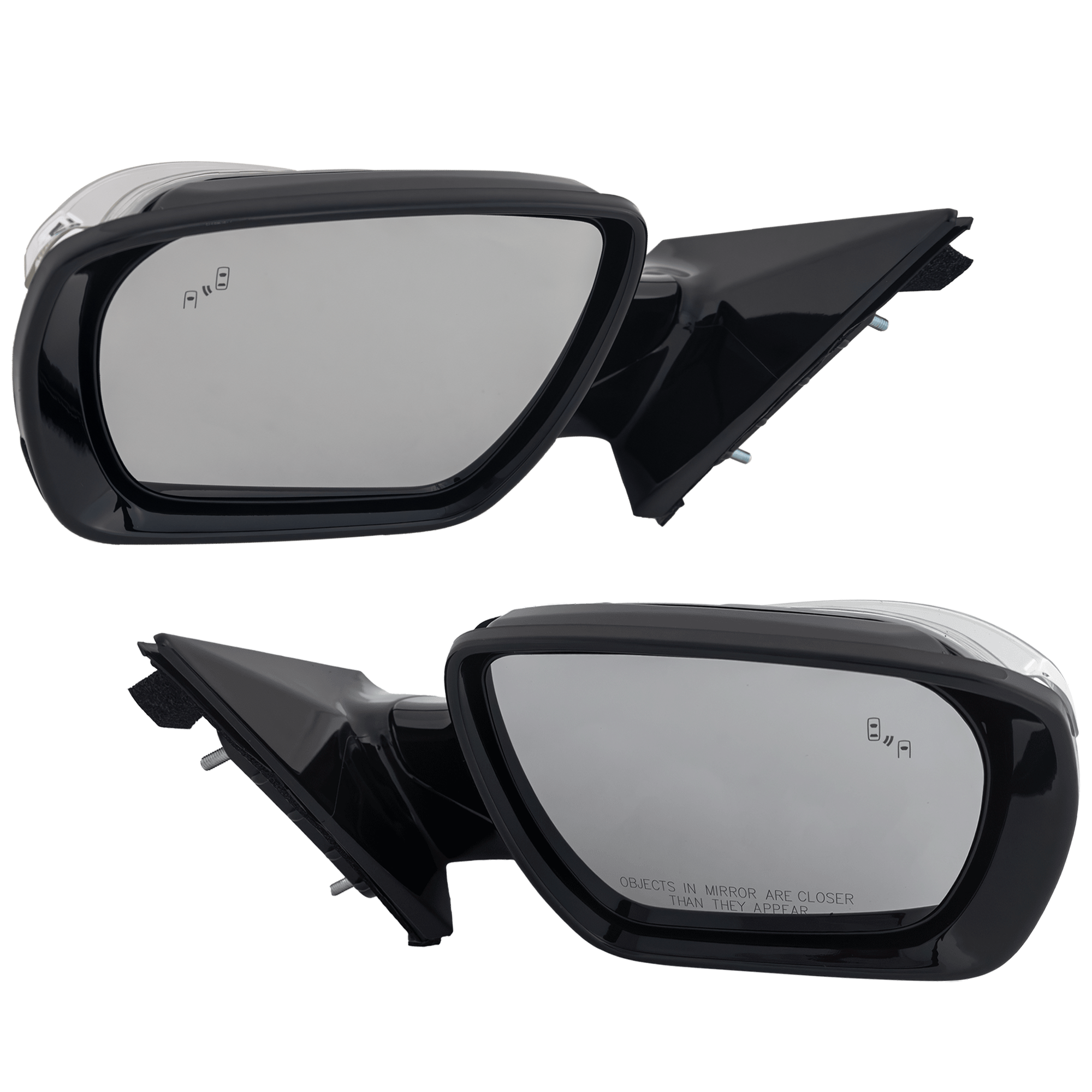 AM SANTA FE SPORT 13-16 MIRROR RH AND LH Power Manual Folding Heated Paintable w In housing Signal Light Memory BSD in Glass SKU SET JHY116ER S Partslink HY1320235 HY1321235 OEM 876104Z009-876204Z009