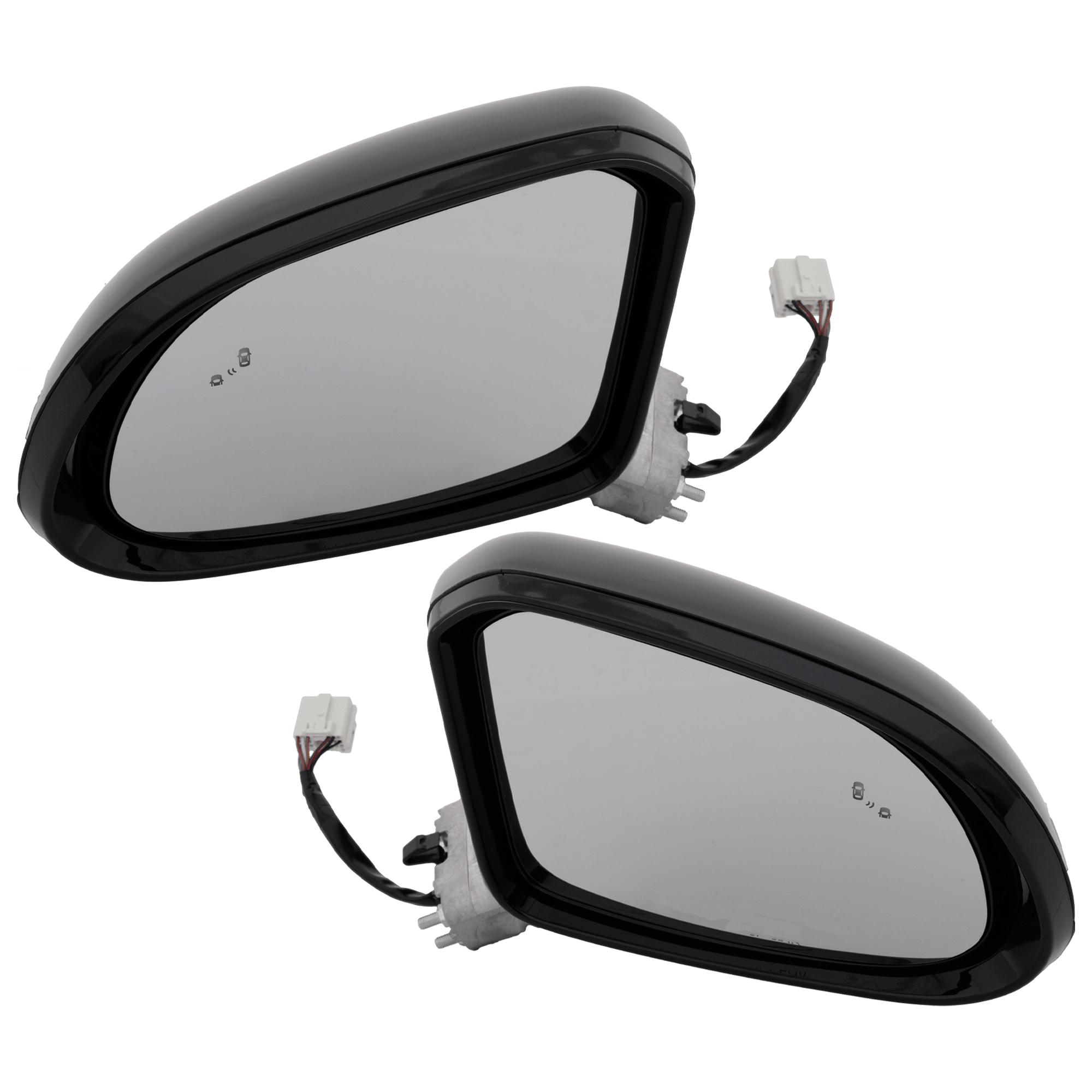 AM SANTA FE 19-20 MIRROR RH AND LH Power Manual Folding Heated Paintable w Puddle Light Blind Spot Detection No Auto dimming Memory Signal Light Limited Ultimate Models SKU SET JHY125ER Partslink HY1320263 HY1321263 OEM 87610S2050-87620S2050