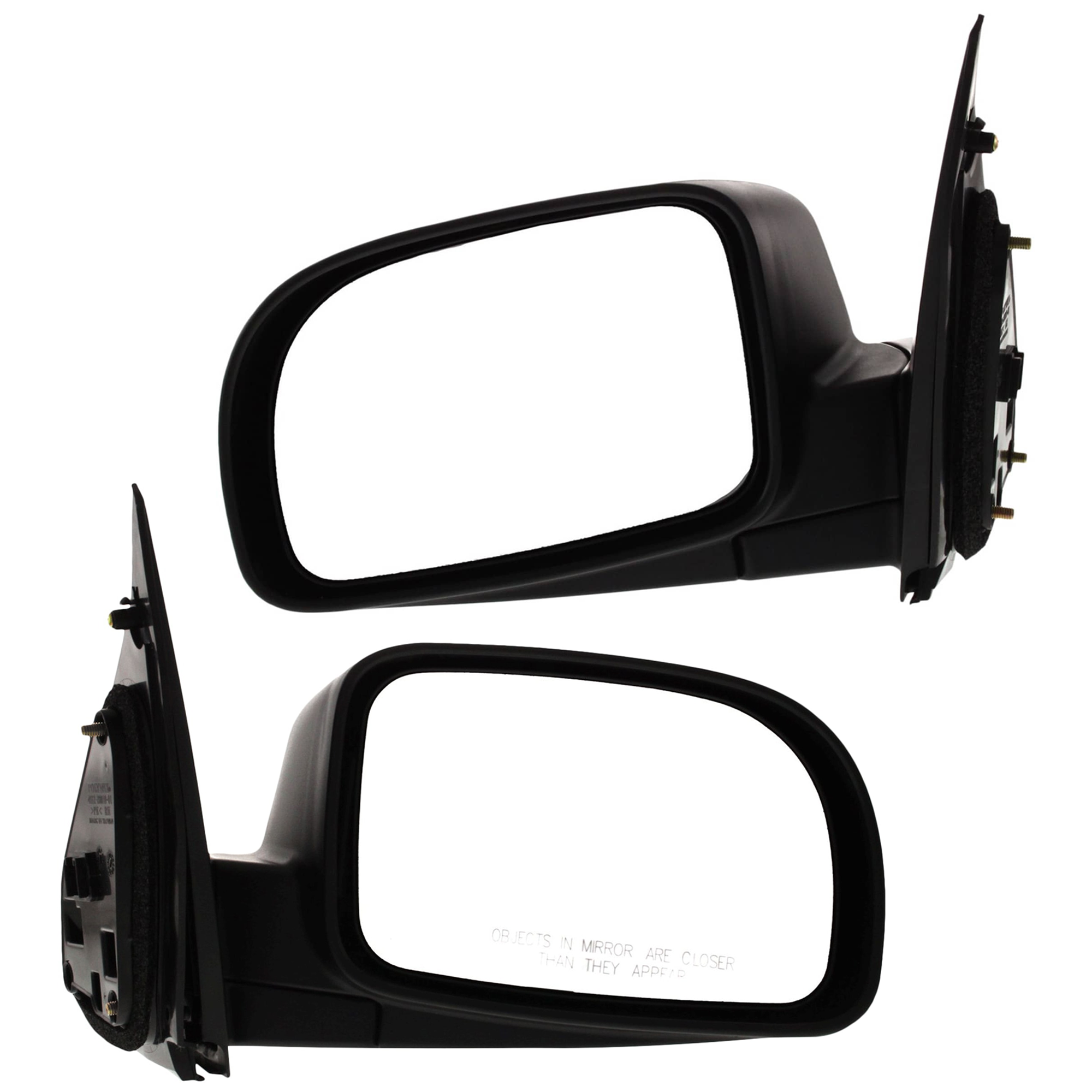 AM SANTA FE 07-12 MIRROR RH AND LH Power Manual Folding Heated Textured SKU SET JHY29ER Partslink HY1320162 HY1321162 OEM 876100W010-876200W010