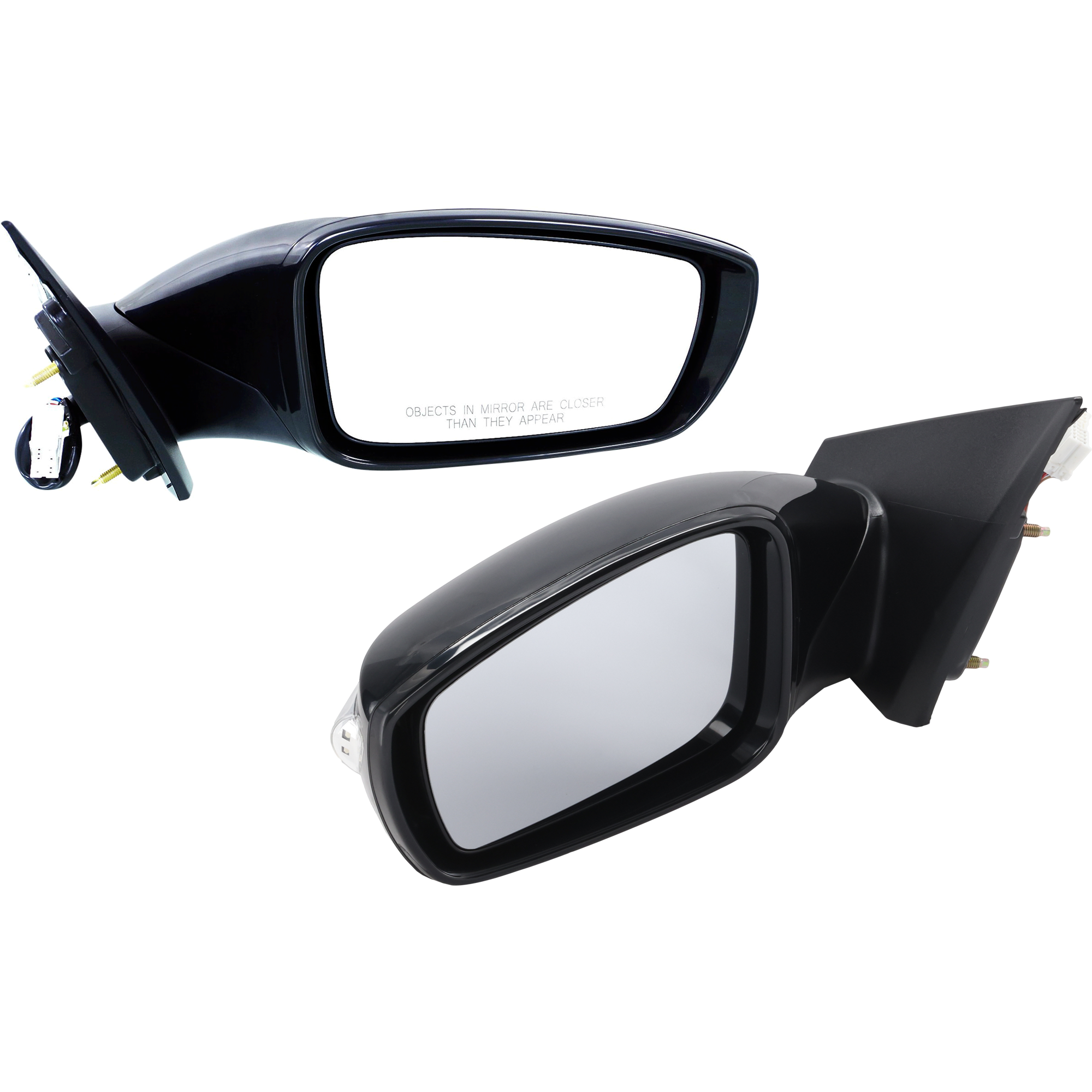 AM SONATA 11-14 MIRROR RH AND LH Power Manual Folding Heated Paintable w Signal Light Exc. Hybrid Model SKU SET JHY43ER S Partslink HY1320168 HY1321168 OEM 876103Q110-876203Q110
