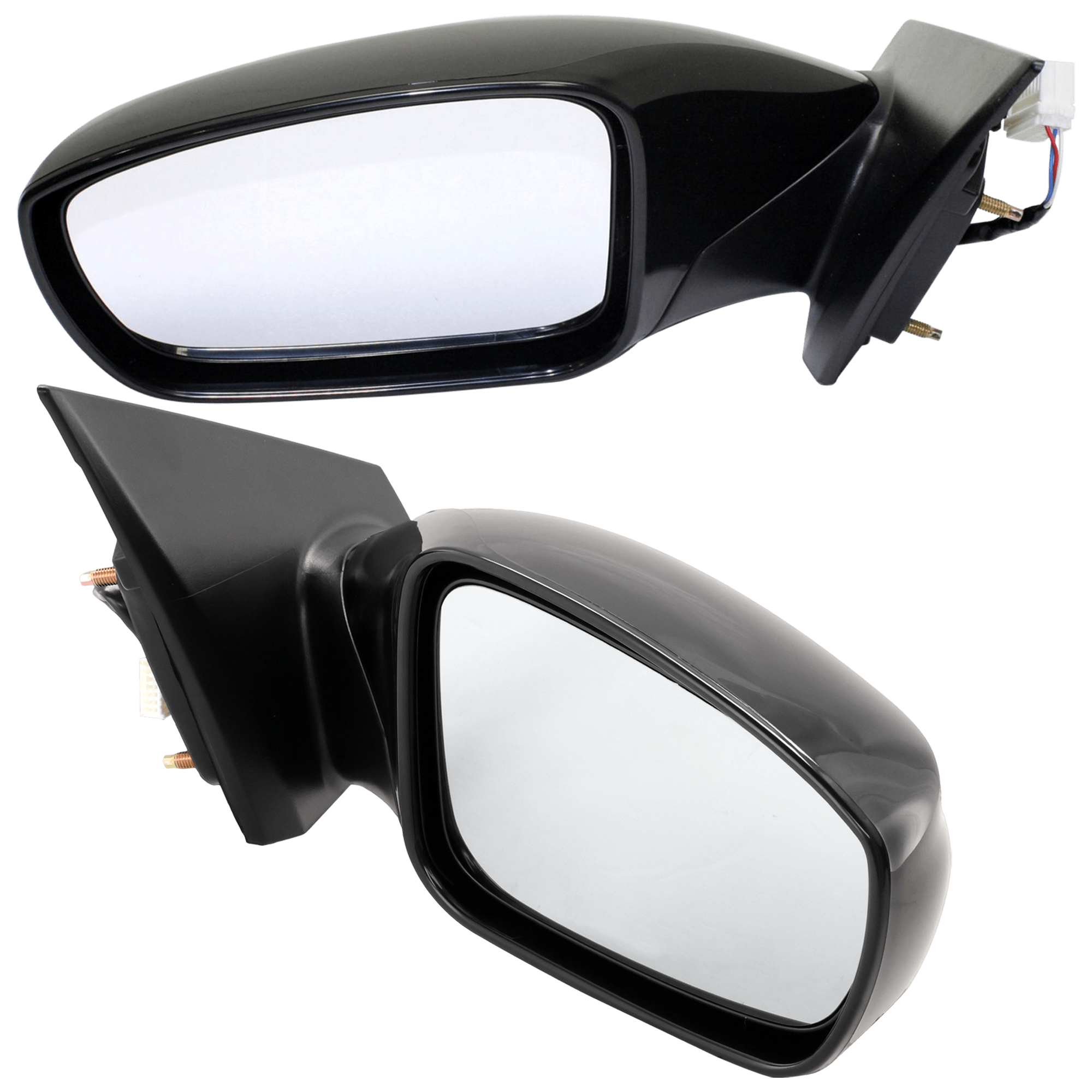 AM SONATA 11-14 MIRROR RH AND LH Power Manual Folding Non Heated Paintable No Signal Light Exc. Hybrid Model SKU SET JHY46ER Partslink HY1320165 HY1321165 OEM 876103Q000-876203Q000