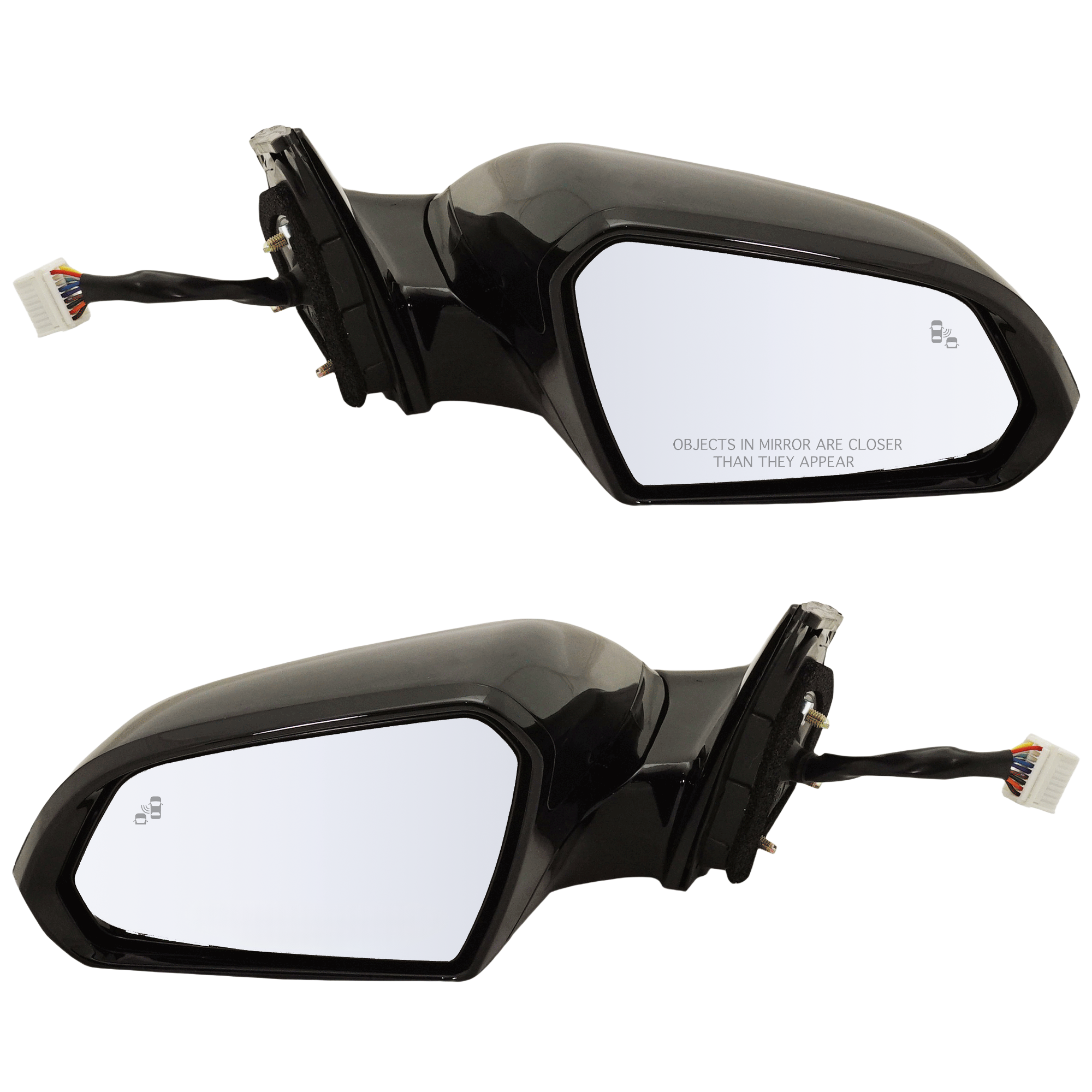 AM SONATA 18-19 MIRROR RH AND LH Power Manual Folding Heated Paintable w BSD Memory and Signal Light Exc. Hybrid Model SKU SET JHY80ER S Partslink HY1320240 HY1321240 OEM 87610C2570-87620C2570