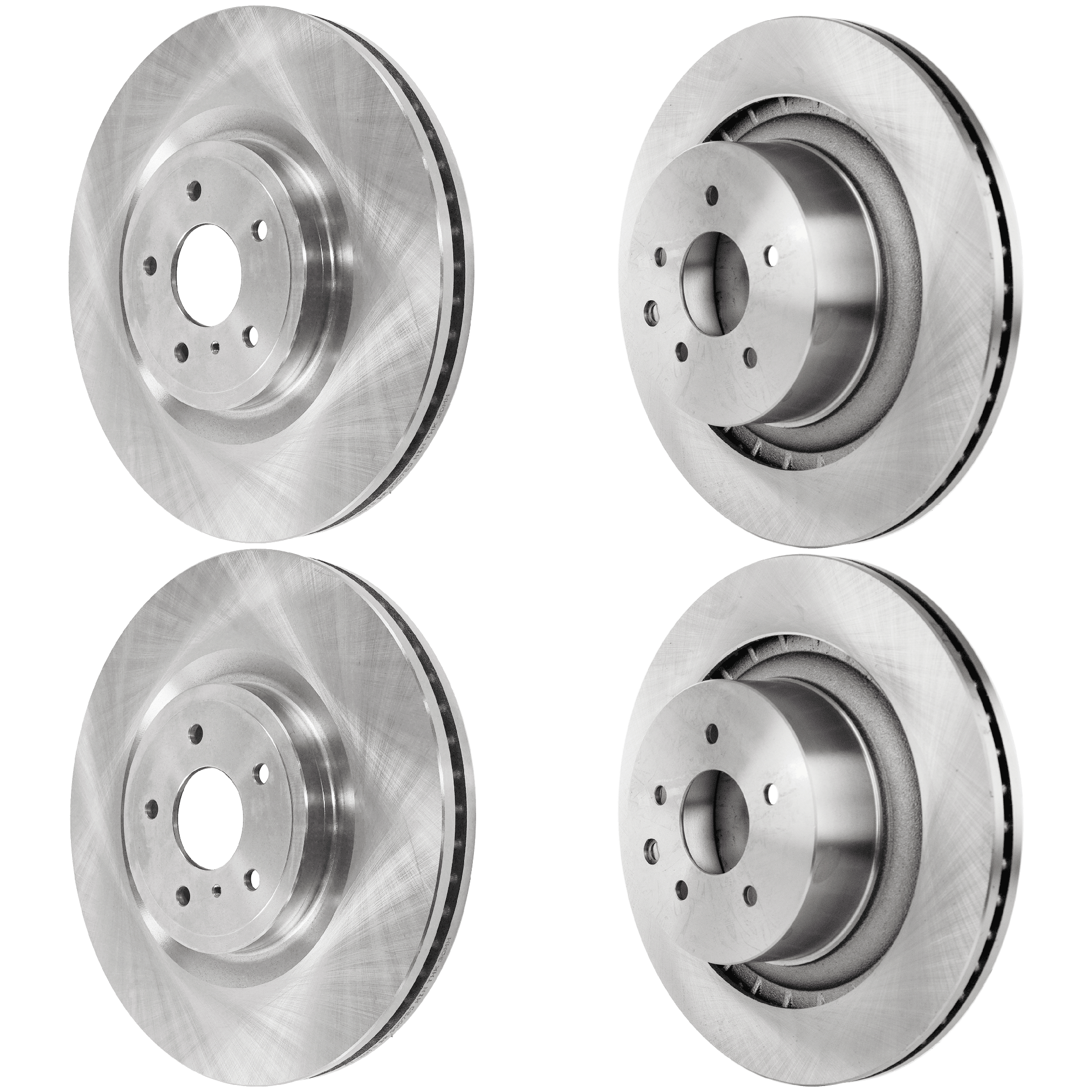 AM G37-08-13-370Z 09-20 FRONT AND REAR BRAKE DISC RH AND LH 4 Wheel Set SKU SET JI27110007-4 B OEM 40206JL00A 43206JL00A