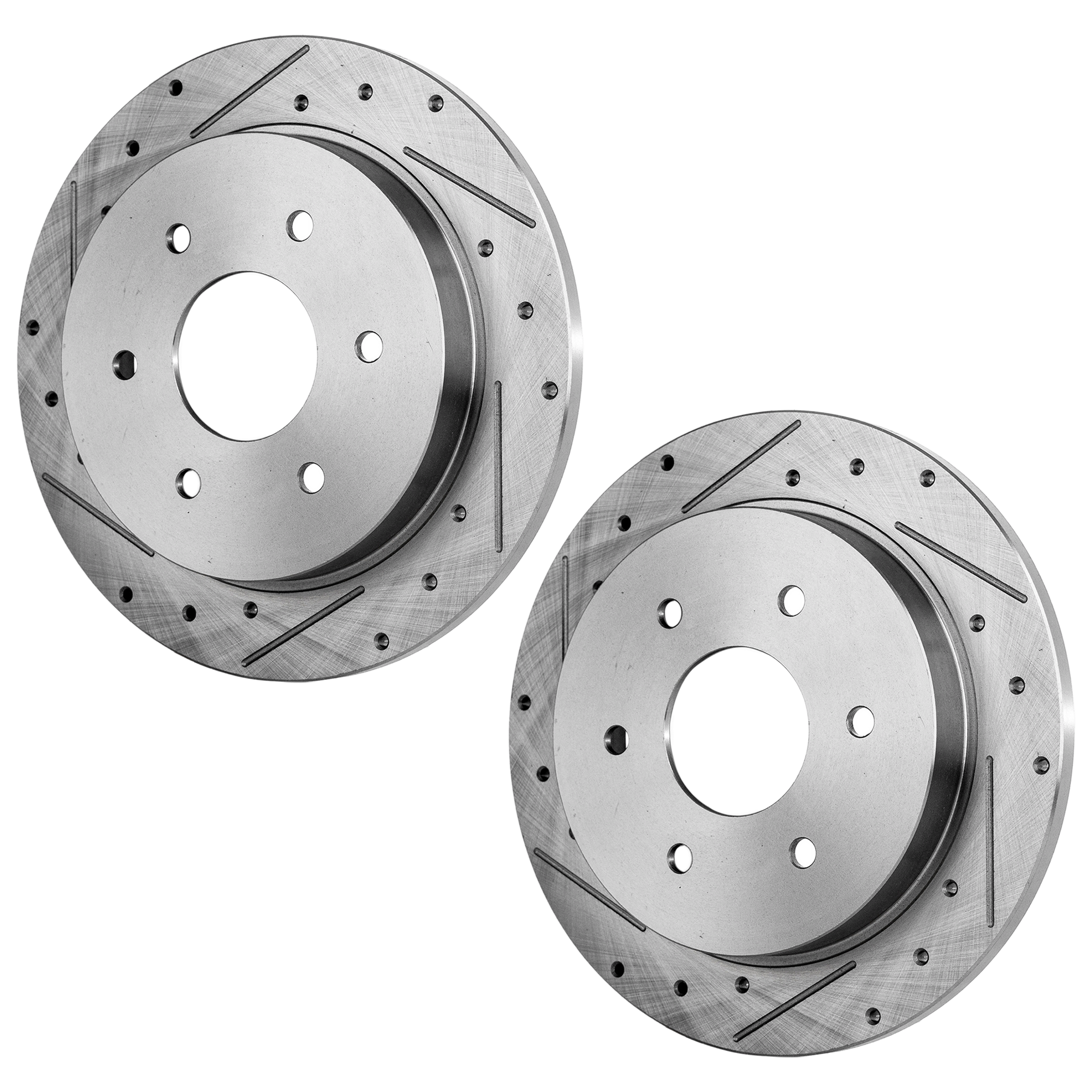 AM TITAN 04-15 QX56-04-10 ARMADA 05-19 PATHFINDER ARMADA 04-04 REAR BRAKE DISC RH AND LH Performance Rotor Drilled and Slotted SKU SET JI27110013DRS2 OEM 31329-145475-0833011-980198-48