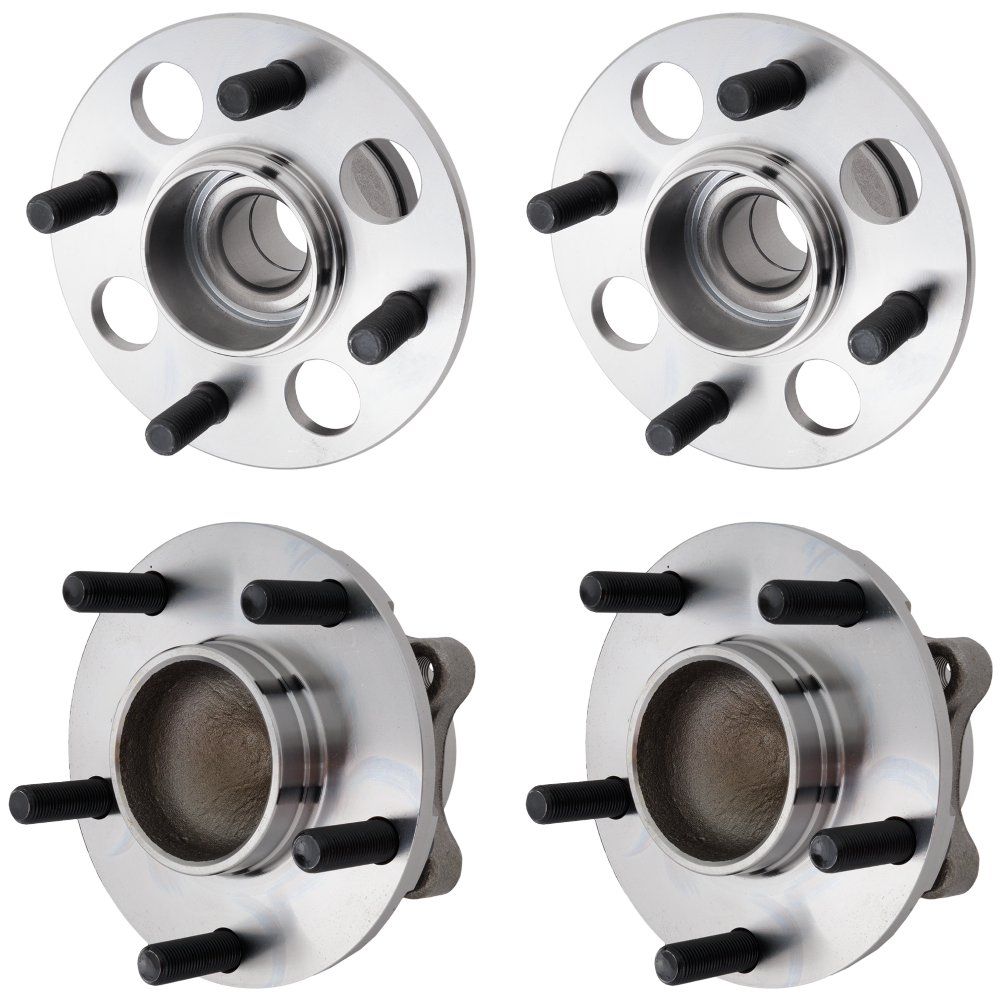 AM 350Z 03-09 G35-03-07 FRONT AND REAR HUB ASSEMBLY RH AND LH 5 Studs 5 x 4.5 in. Bolt Pattern SKU SET JI283704-4 OEM 40202AL56C 43202AG000-43210AL5