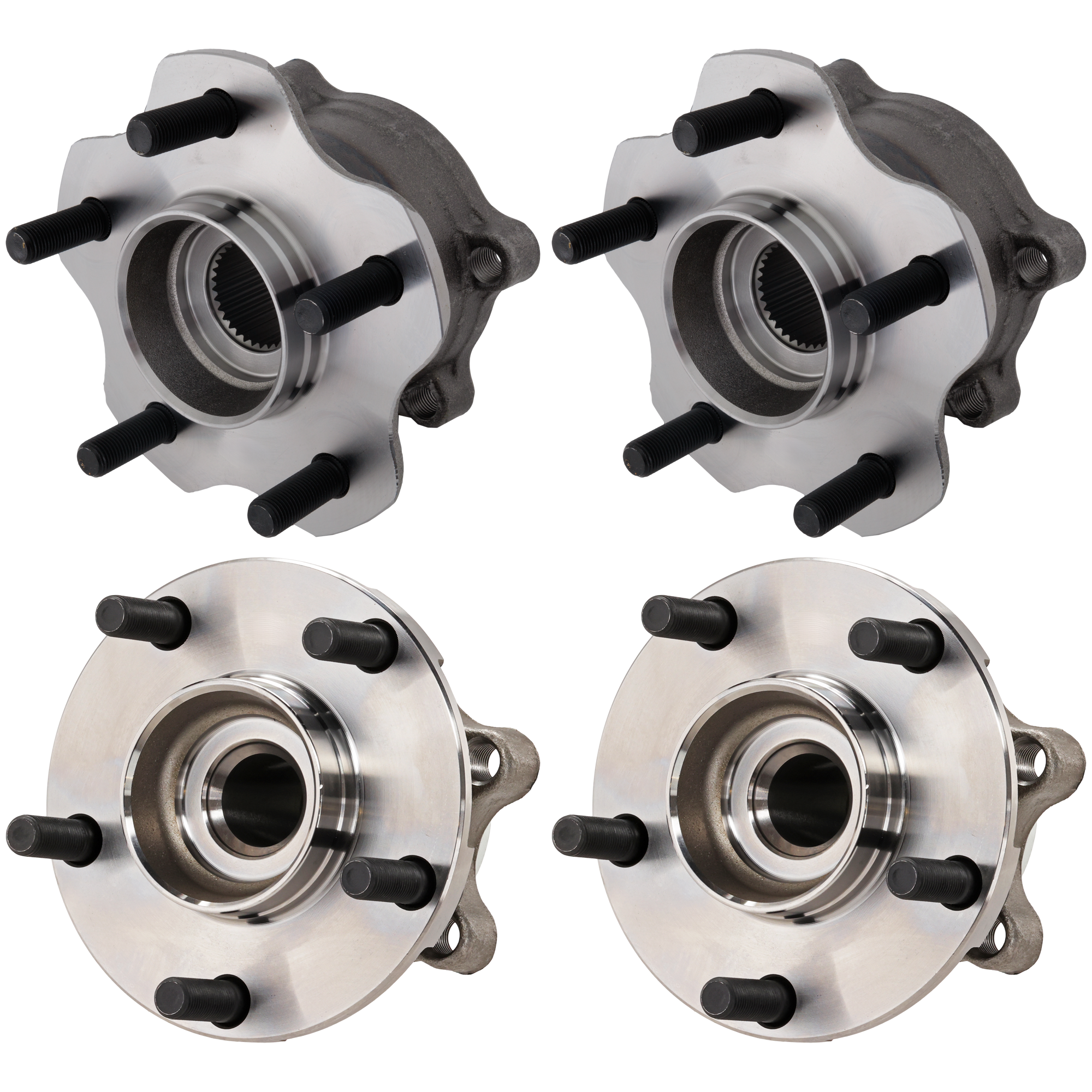 AM M45-07-10-370Z 09-18 FRONT AND REAR HUB ASSEMBLY RH AND LH Set of 4 SKU SET JI283709-4 A OEM 402024GA0A 432024GA0B