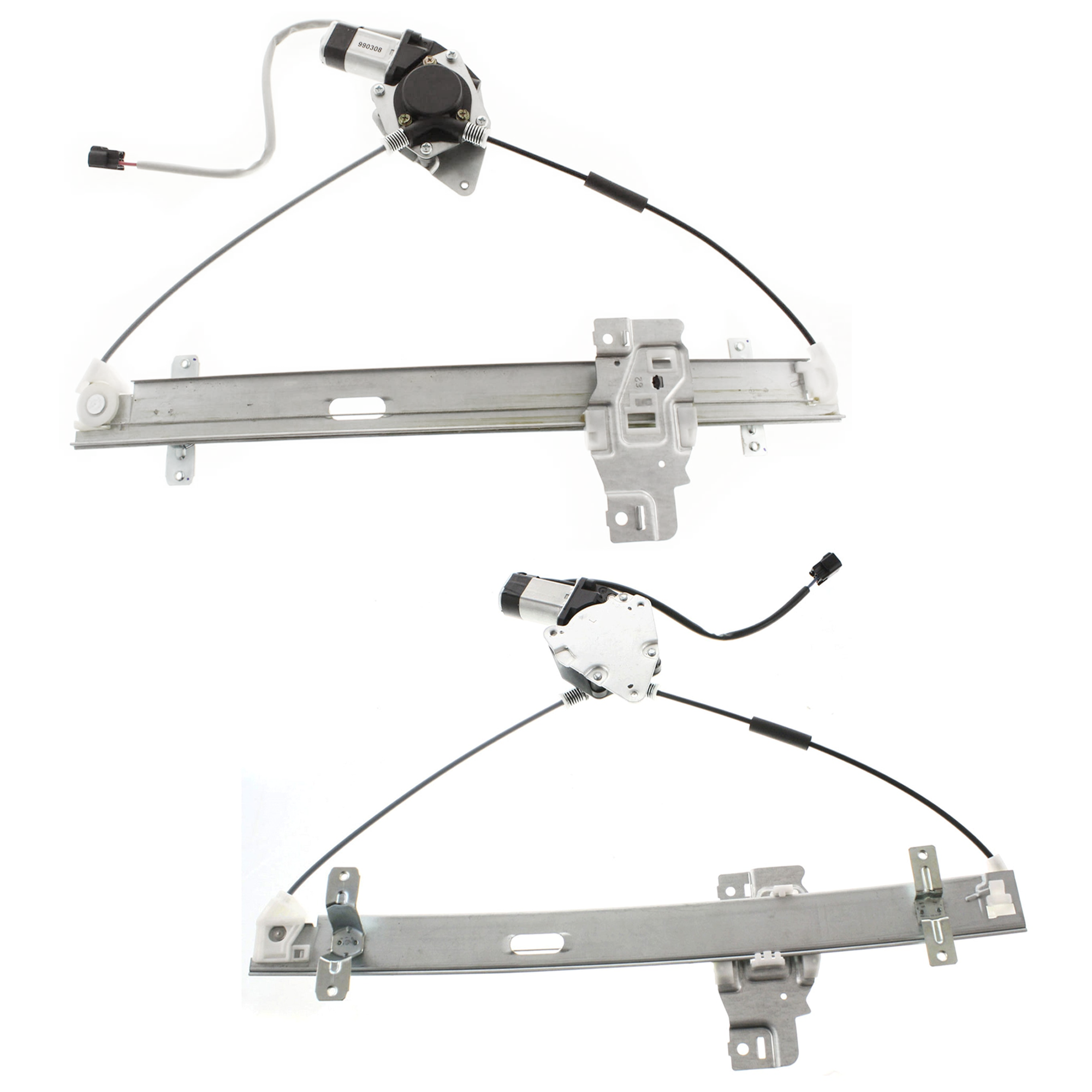 AM RODEO 98-04 FRONT WINDOW REGULATOR RH AND LH Power w Motor SKU SET JI462901 Partslink HO1350126 HO1351126 OEM 8972544520-8972544530