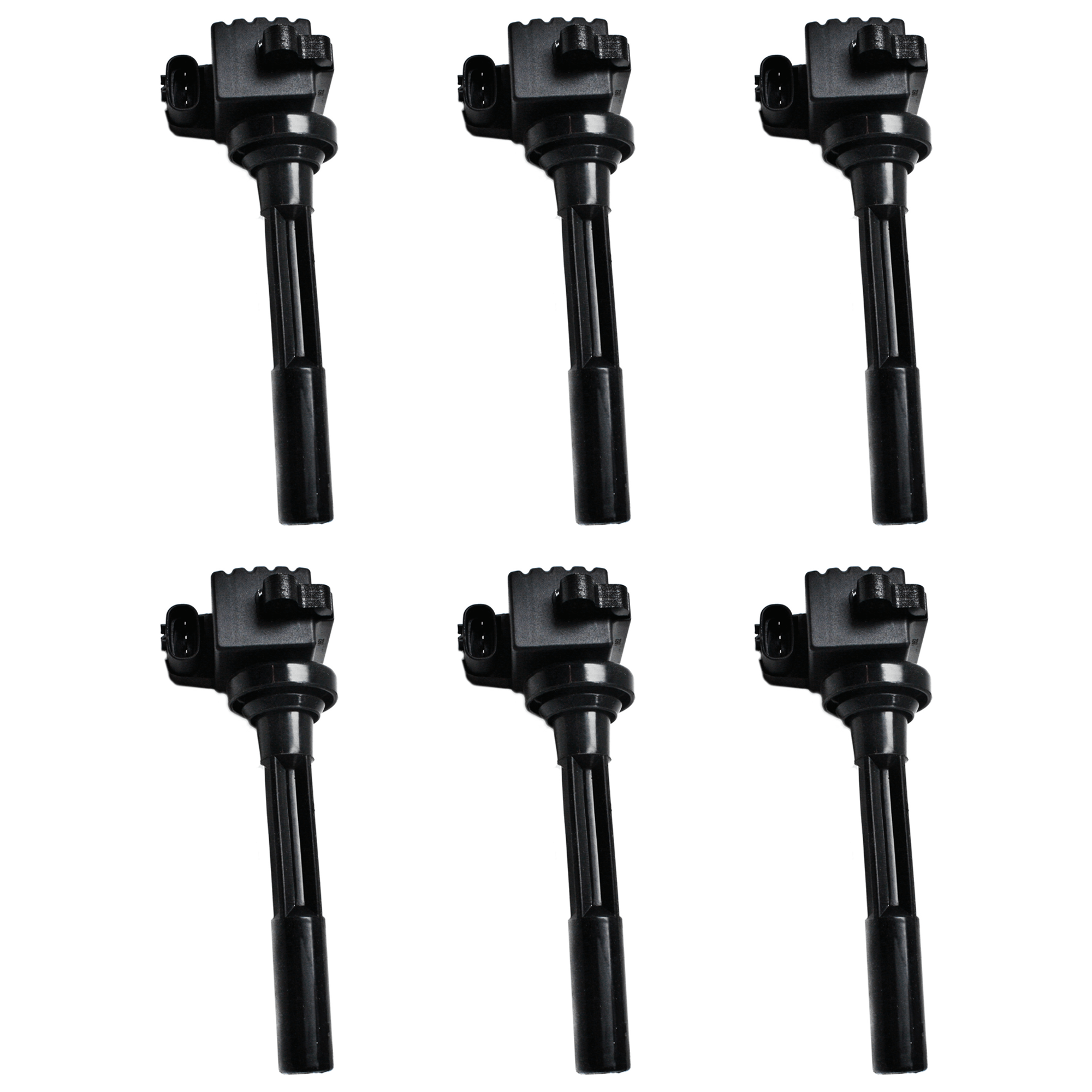 AM SLX 98-99 VEHICROSS 99-01 IGNITION COIL Set of 6-12 Volts Blade Type 3 Prong Male Terminal SKU SET JI504607-6