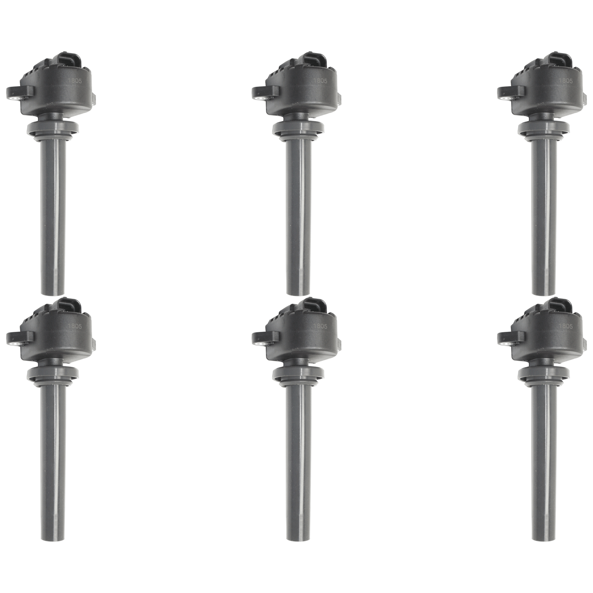AM RODEO 00-04 RODEO SPORT 01-03 IGNITION COIL Cylinder 6-3 Male Terminals Direct Ignition Mounting Location 12 Voltage Set of 6 SKU SET JI504622-6