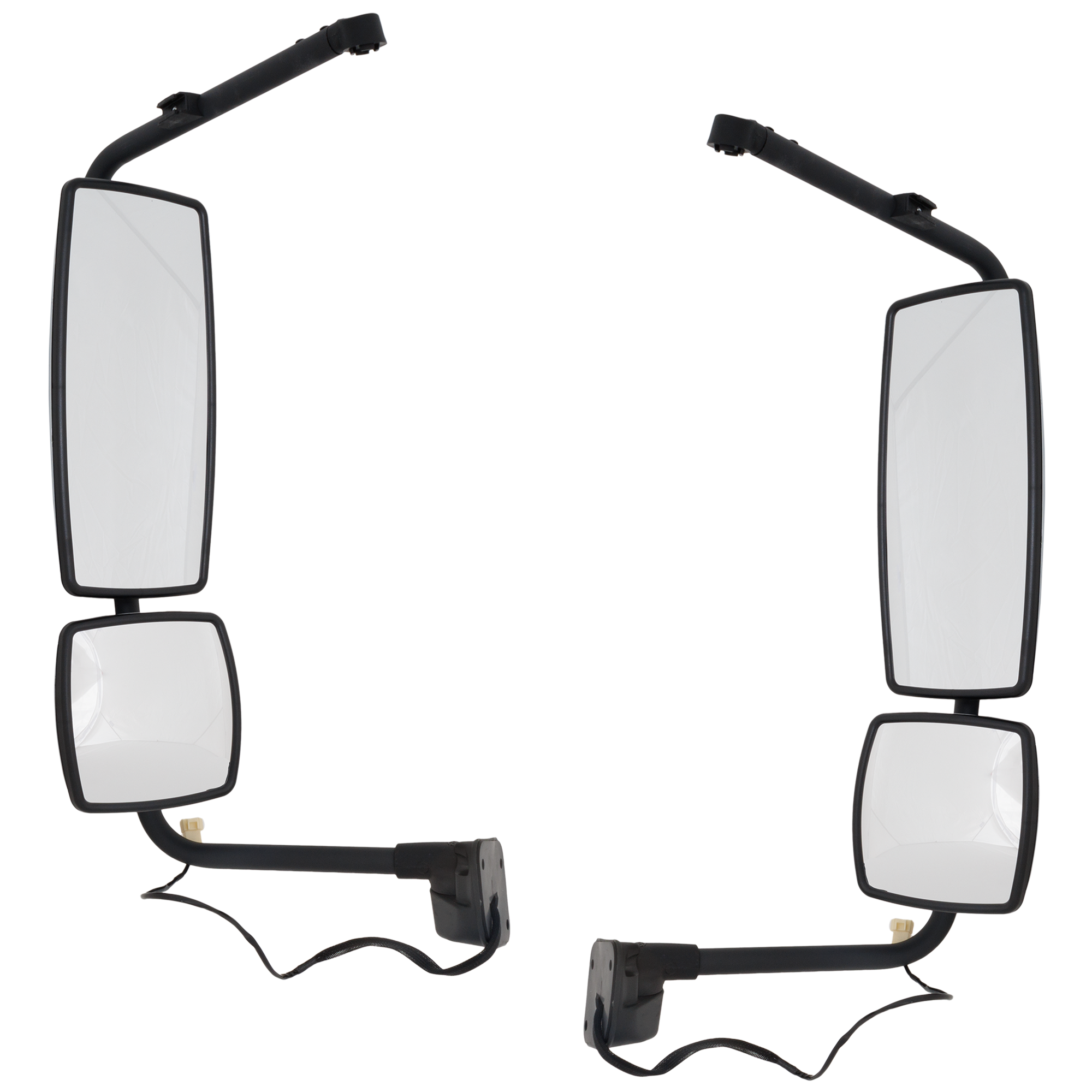 AM INTERNATIONAL PROSTAR 08-20 MIRROR RH AND LH Manual Adjust Manual Folding Heated Chrome w Arm SKU SET JIN54R HD OEM 3561591C94-3561592C94