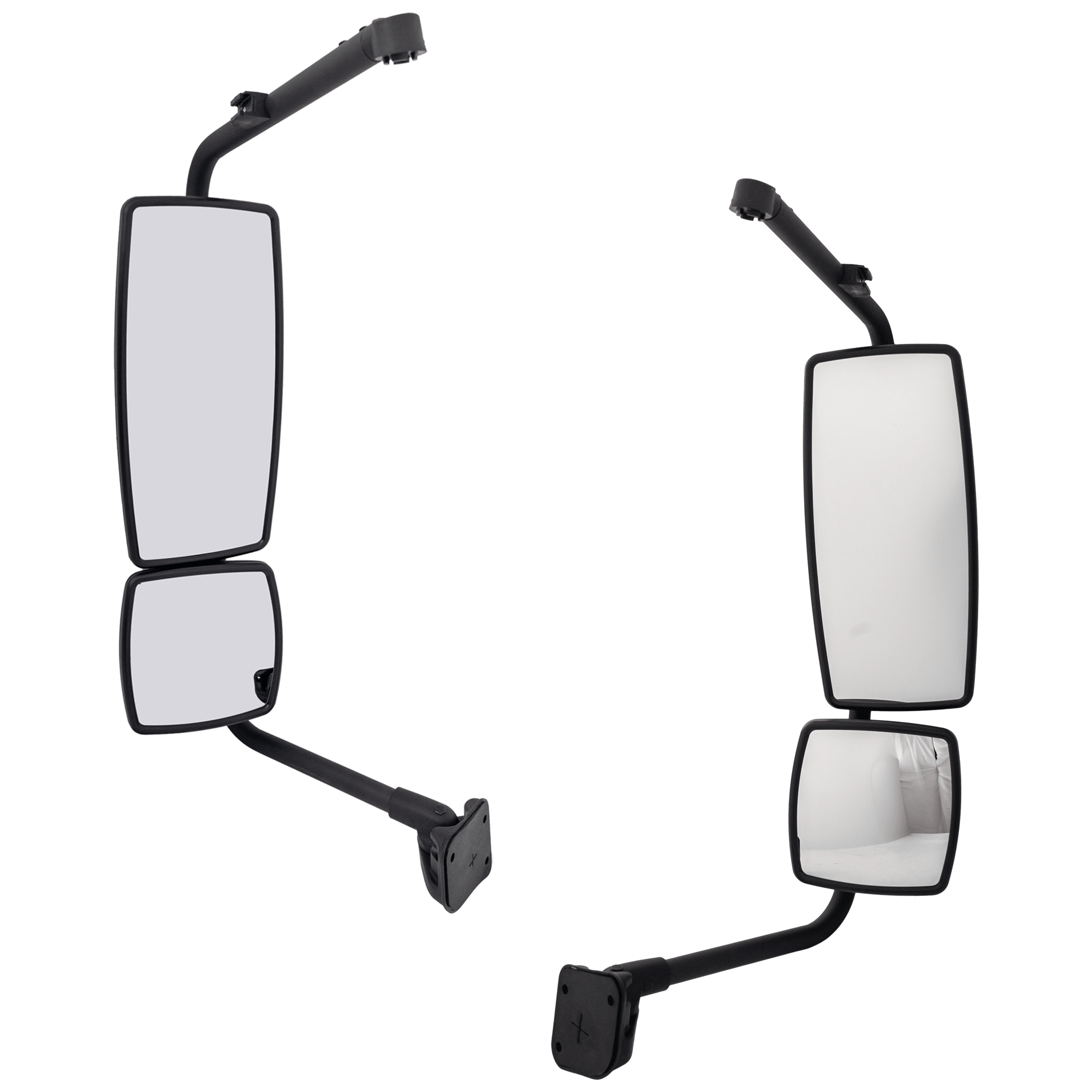 AM INTERNATIONAL PROSTAR 08-11 MIRROR RH AND LH Manual Adjust Non Folding Non Heated Paintable w Arm 2 Piece type SKU SET JIN62R HD OEM 3561587C94-3561588C98