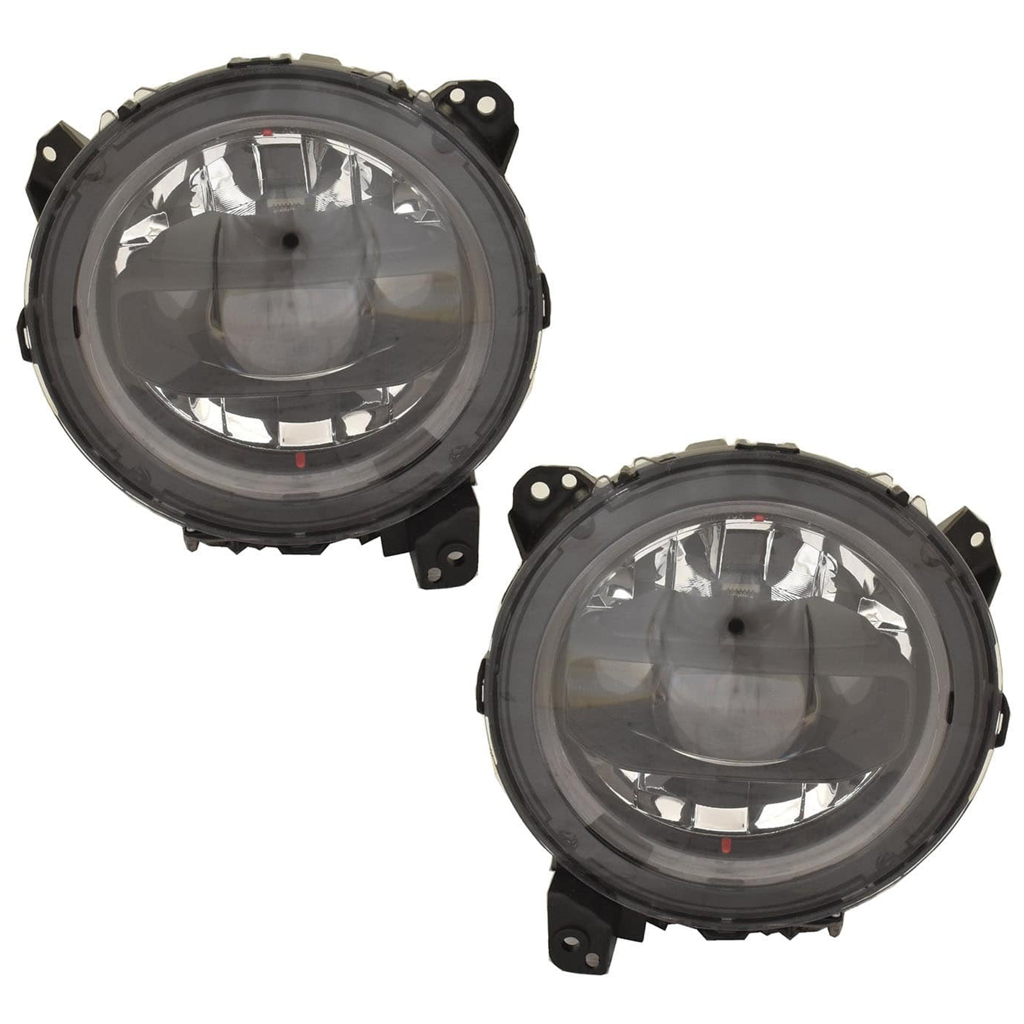 AM GLADIATOR WRANGLER 23-24 HEAD LAMP RH AND LH LED Black Bezel CAPA SKU SET JJ10010011AQ