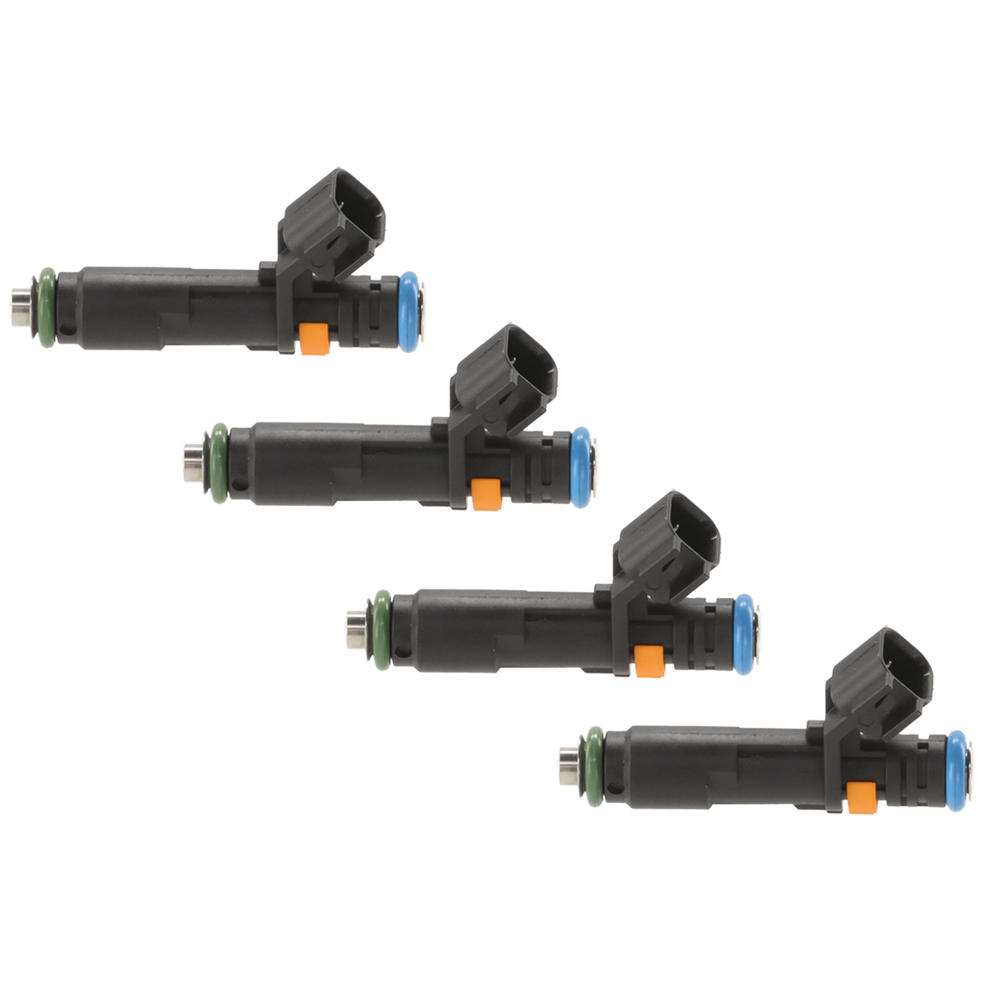 AM CHEROKEE 14-16 RENEGADE 15-17 FUEL INJECTOR 2.0-2.4L Eng. Set of 4 SKU SET JJ20580003-4 OEM 4593986AA 4593986AB