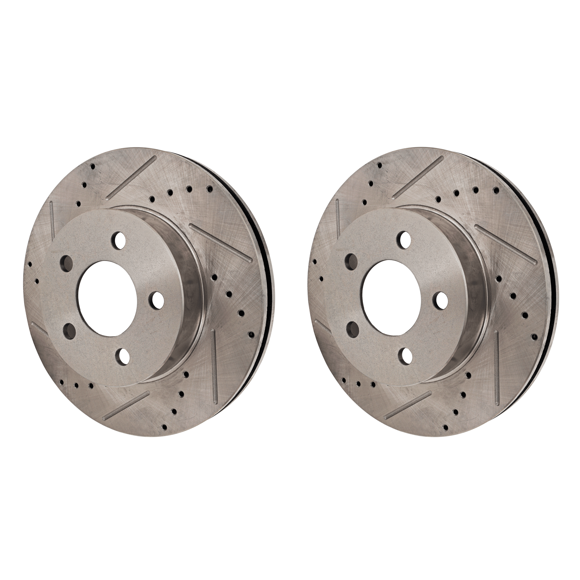 AM LIBERTY 02-07 FRONT BRAKE DISC Cross drilled and Slotted SKU SET JJ27110019DRS2 OEM 53001-67052-105160-145329-7800