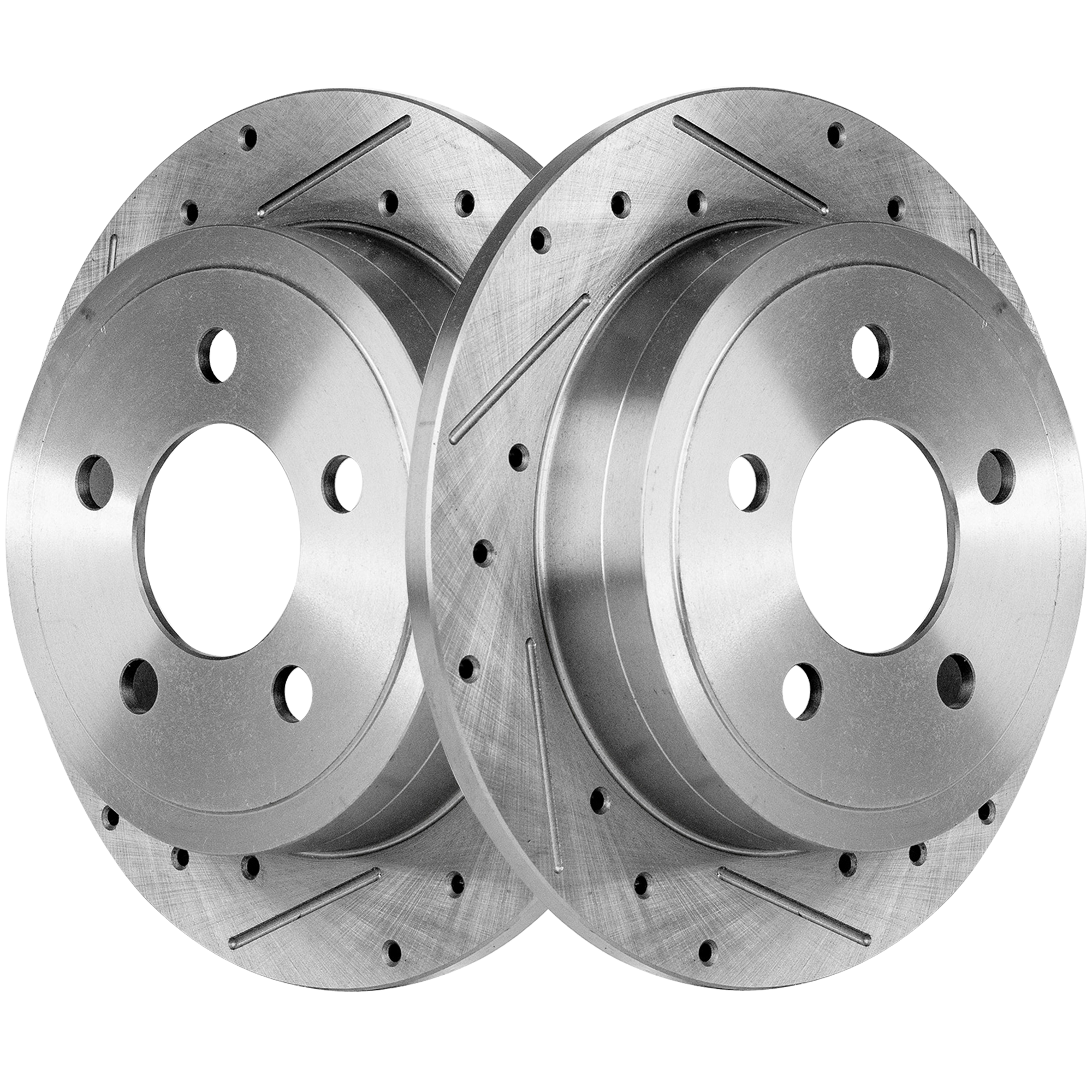 AM LIBERTY 03-07 WRANGLER 03-06 REAR BRAKE DISC RH AND LH Performance Rotor Drilled and Slotted SKU SET JJ27110020DRS2 OEM 19341-53010-145383-780134-6004