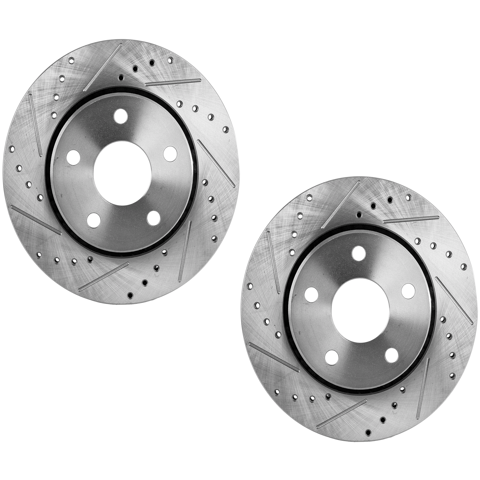 AM WRANGLER 07-17 WRANGLER JK 18-18 FRONT BRAKE DISC RH AND LH 2 Wheel Set Cross drilled and Slotted 302mm Front Disc Standard Brakes SKU SET JJ27110032DRS2 OEM 90042030-780518FZN