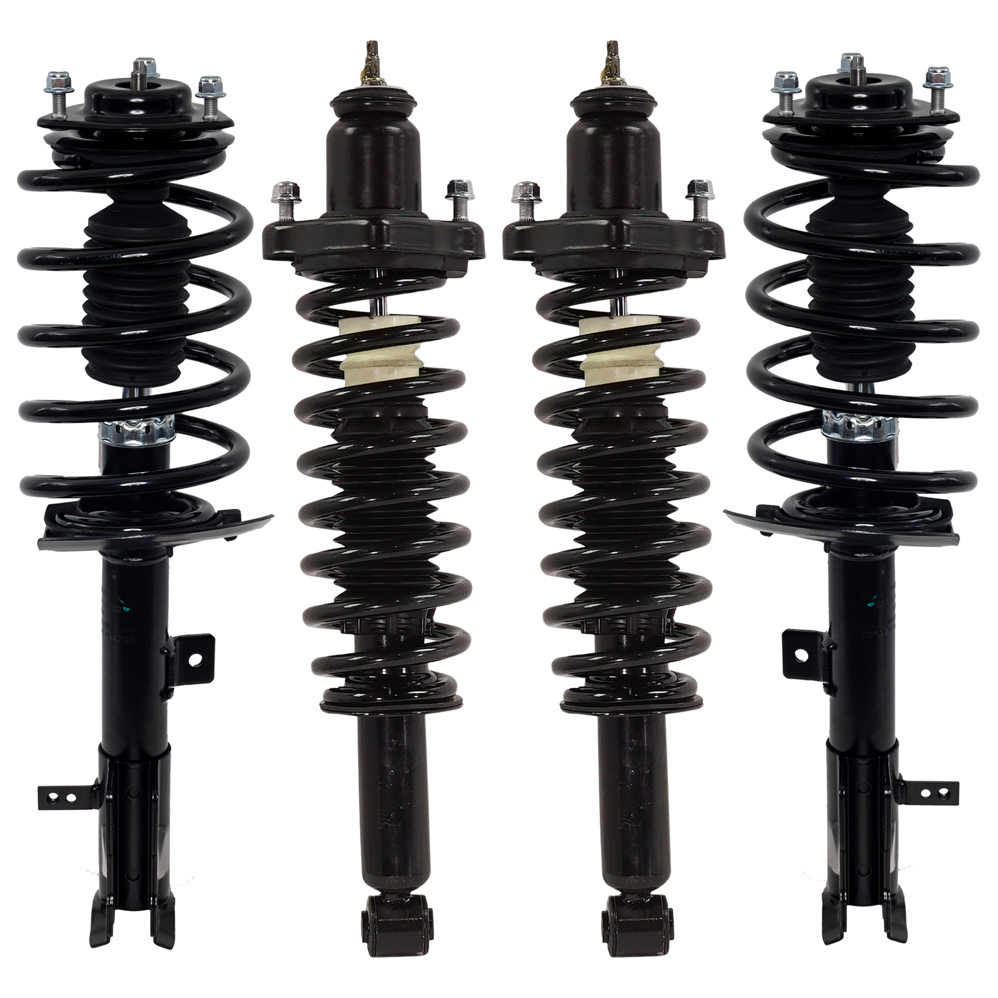 AM PATRIOT 11-17 COMPASS 12-17 FRONT AND REAR FULLY LOADED STRUT RH AND LH Set of 4 SKU SET JJ28050011-4 OEM 5168163AD SR4536-5168163AB SR4