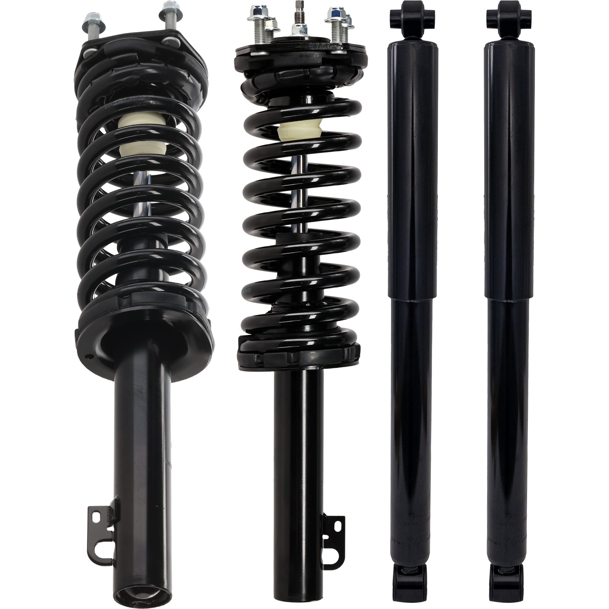 AM GRAND CHEROKEE 06-10 FRONT AND REAR SHOCK AND FULLY LOADED STRUT RH AND LH Gas Charged Twin tube Set of 4 SKU SET JJ280505-4 OEM 11211-815361-92140147-27015118