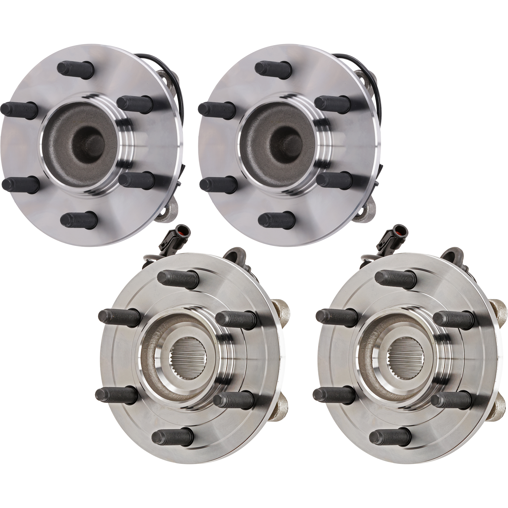 AM EXPEDITION NAVIGATOR 03-06 FRONT AND REAR HUB ASSEMBLY RH=LH Set of 4-6 Studs RWD SKU SET JJ283710 OEM 6L1Z1104D 6L1Z1109F