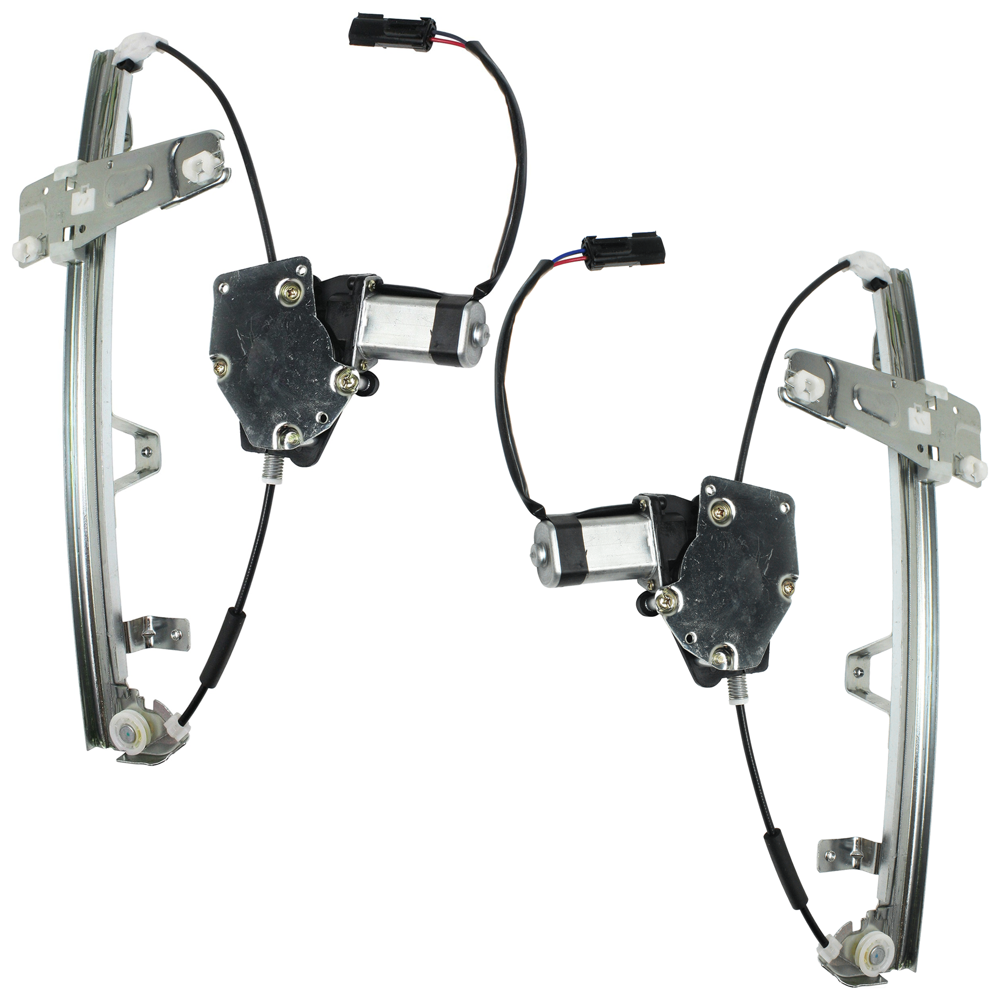 AM GRAND CHEROKEE 00-04 FRONT WINDOW REGULATOR RH AND LH Power w Motor SKU SET JJ462907 Partslink CH1350122 CH1351122 OEM 55363286AE 55363287AE