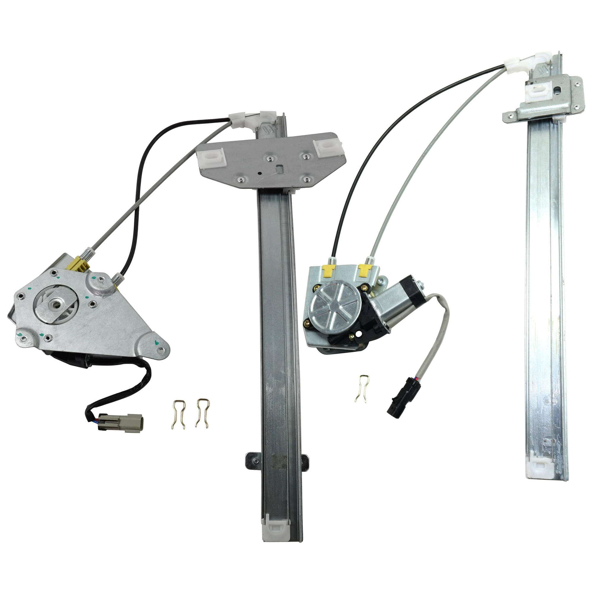 AM LIBERTY 02-05 FRONT AND REAR WINDOW REGULATOR LH Power w Motor SKU SET JJ462910-2L Partslink CH1350155 CH1550111 OEM 68059645AA 68059647AA 55360035