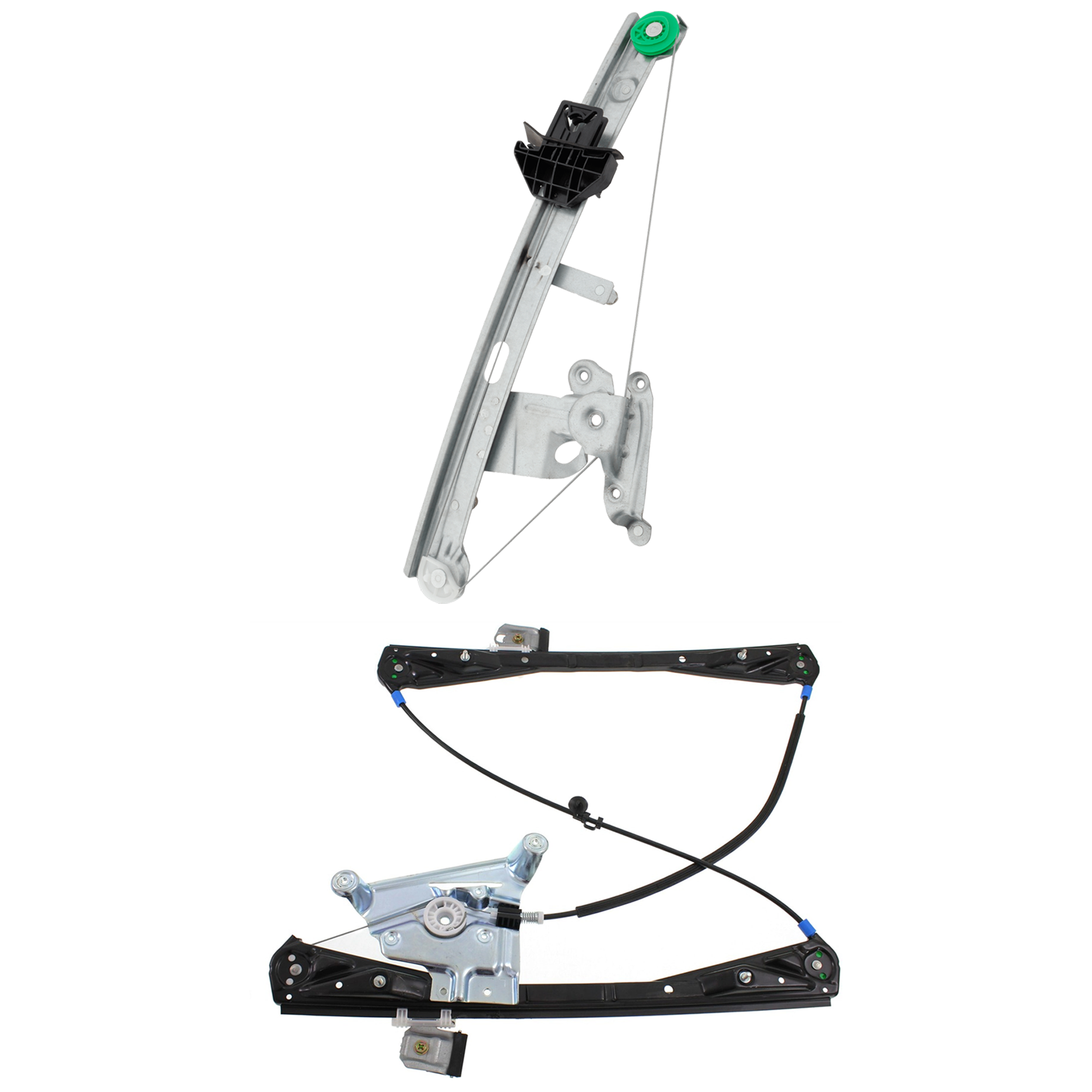 AM S TYPE 02-08 FRONT AND REAR WINDOW REGULATOR LH Power w o Motor From VIN M45255 SKU SET JJ462922 OEM XR848094 XR848096