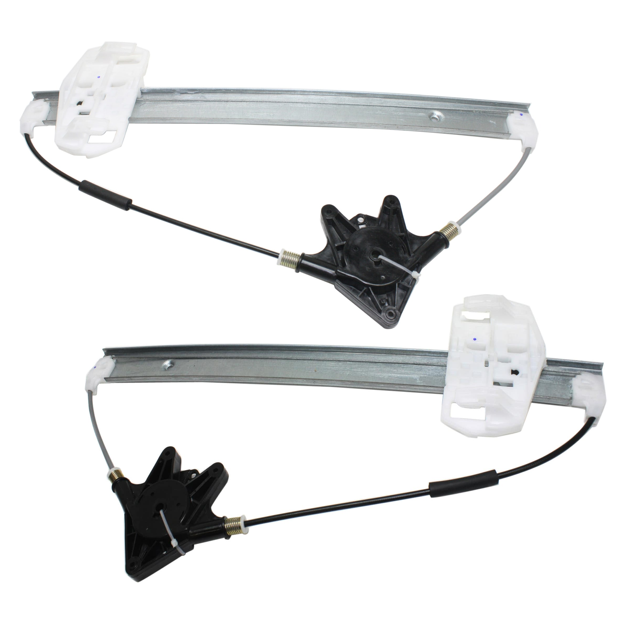 AM WRANGLER JK 07-18 FRONT WINDOW REGULATOR RH and LH Power w o Motor SKU SET JJ462923 Partslink CH1350162 CH1351162 OEM 68014948AA 68014949AA